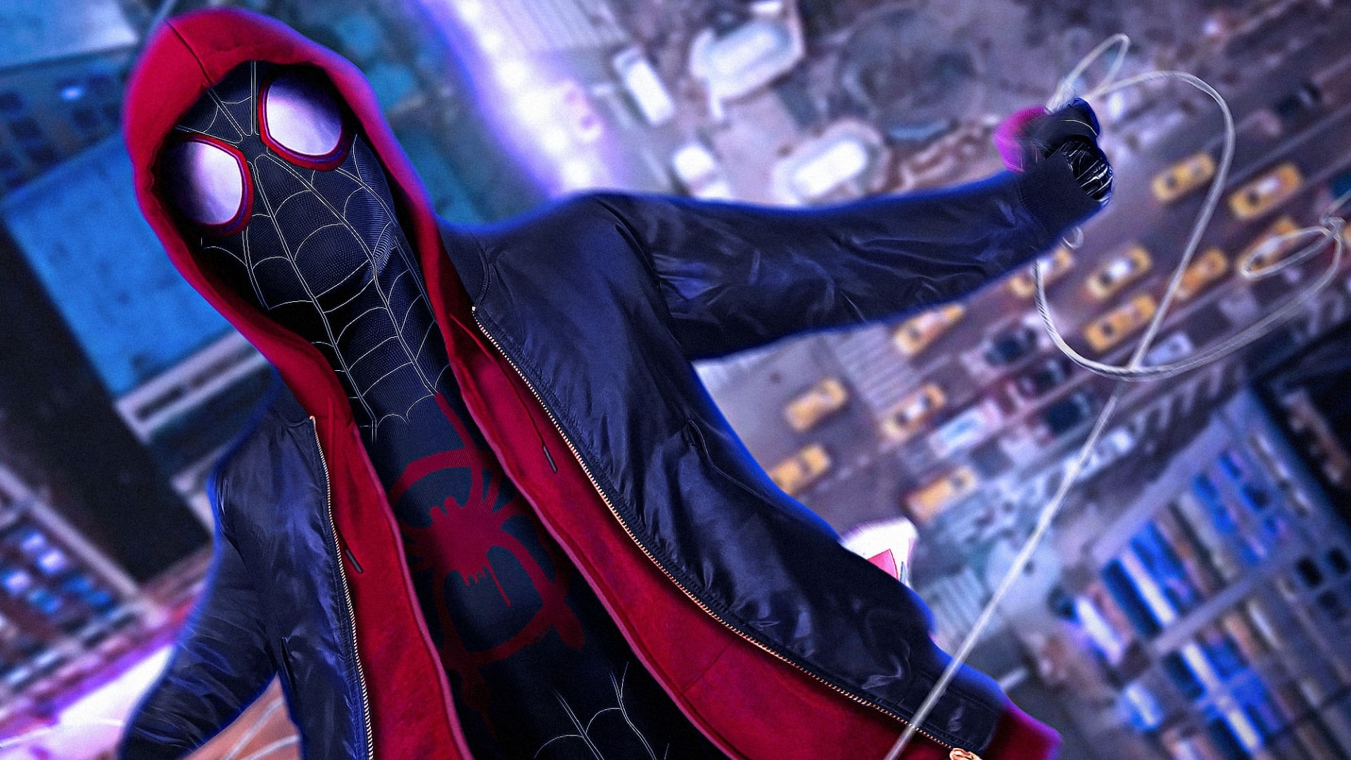 Miles Morales Spider-Man from Into the Spider-Verse HD Wallpaper