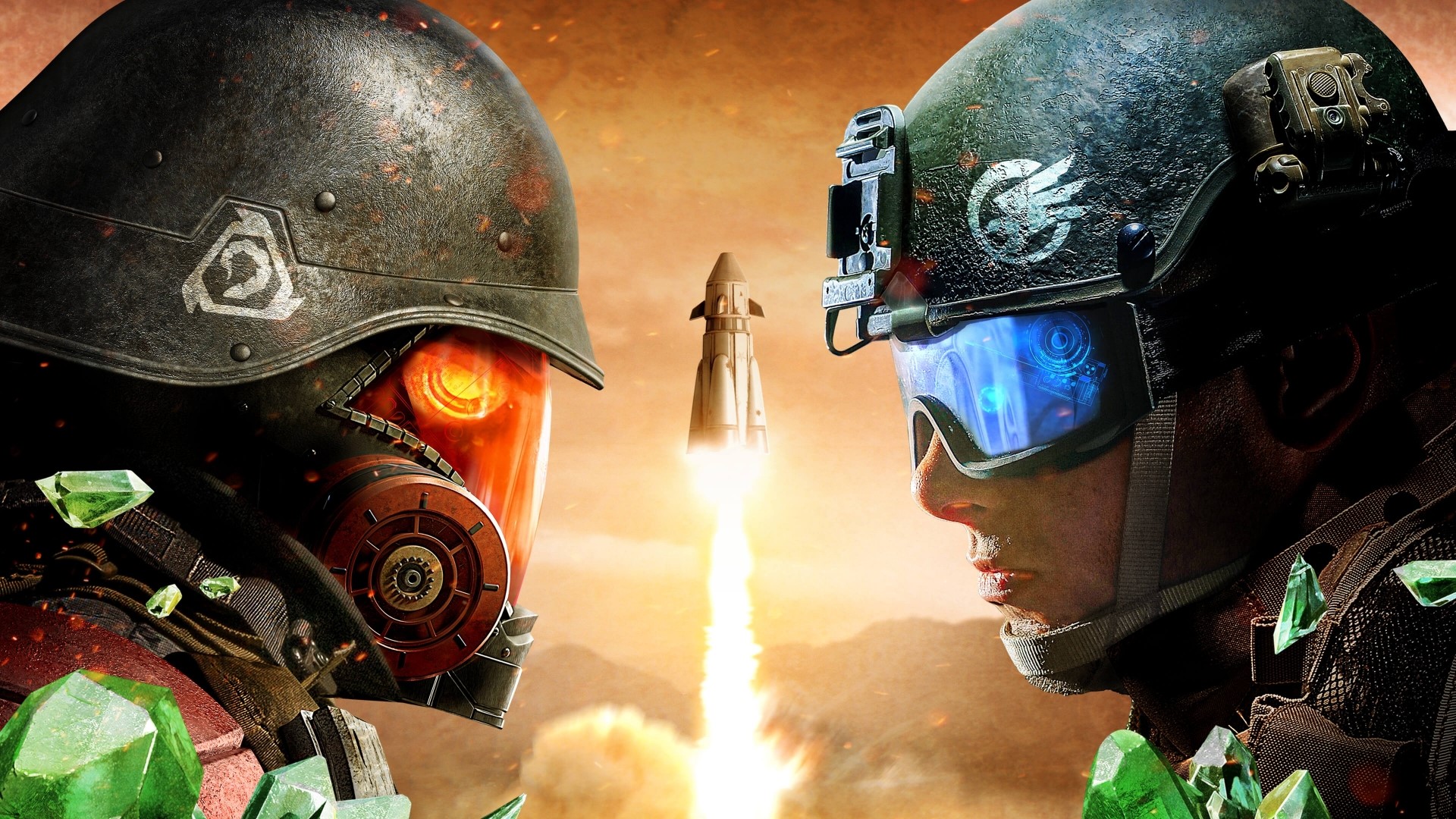 Command and Conquer: Rivals soldiers with rocket launch HD Wallpaper