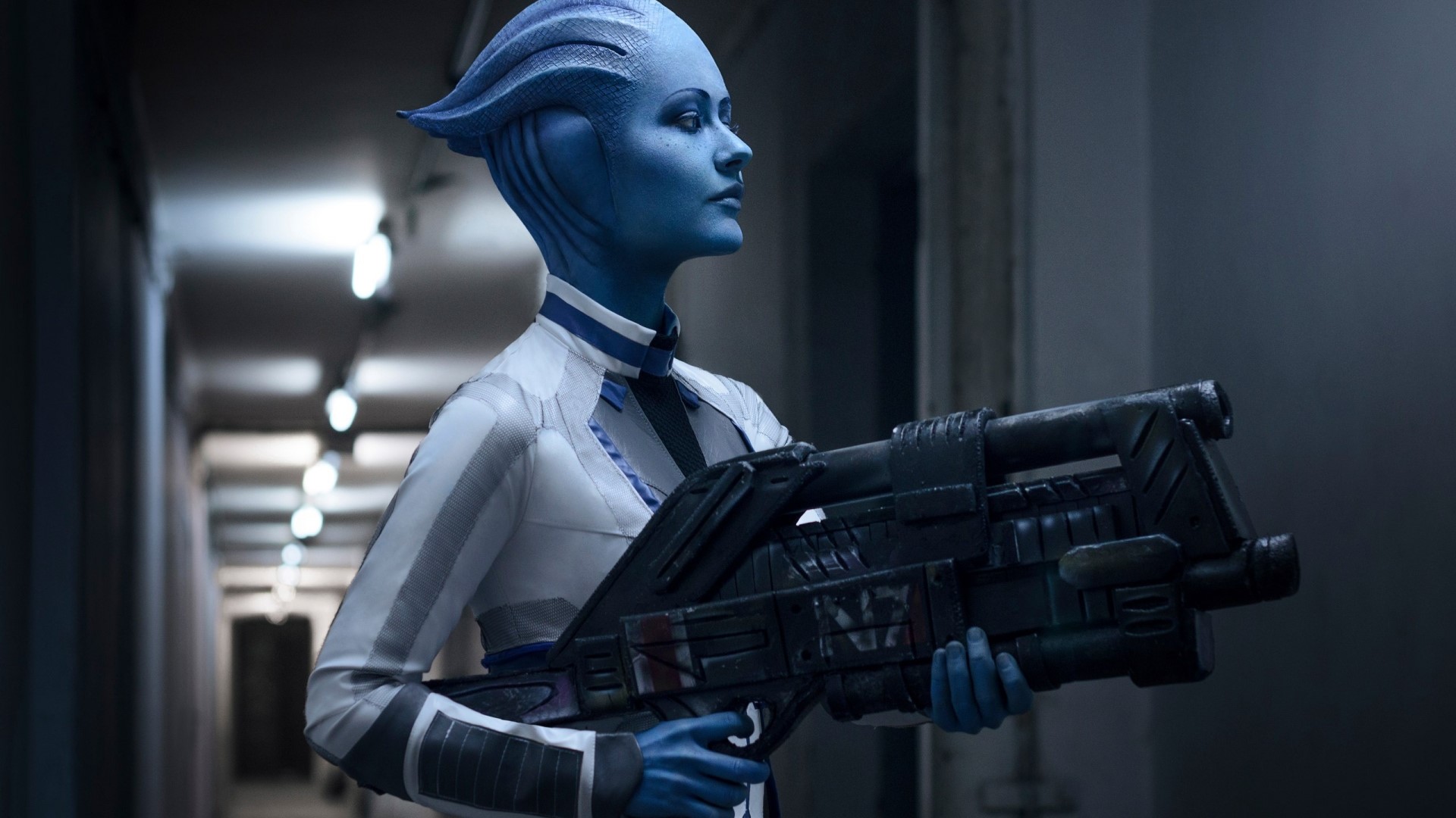 Asari from Mass Effect Cosplay HD Wallpaper