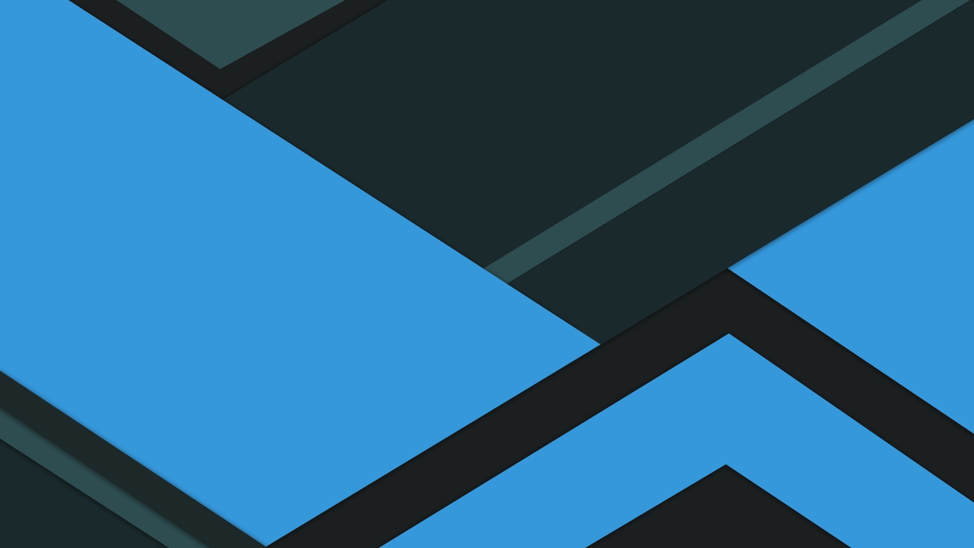 Abstract geometric shapes with blue and dark gray colors HD Wallpaper