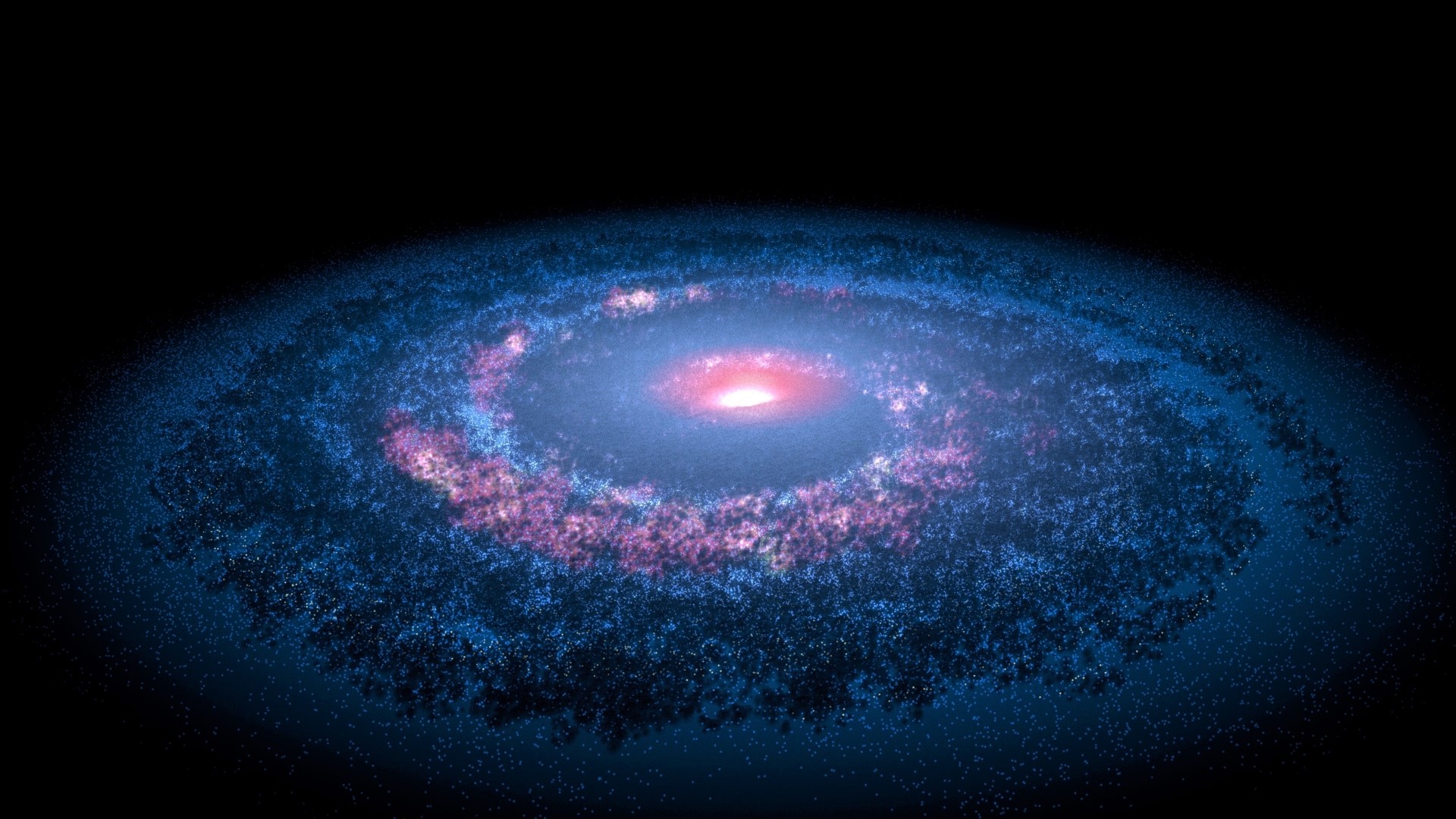 Spiral Dot Galaxy HD Wallpaper