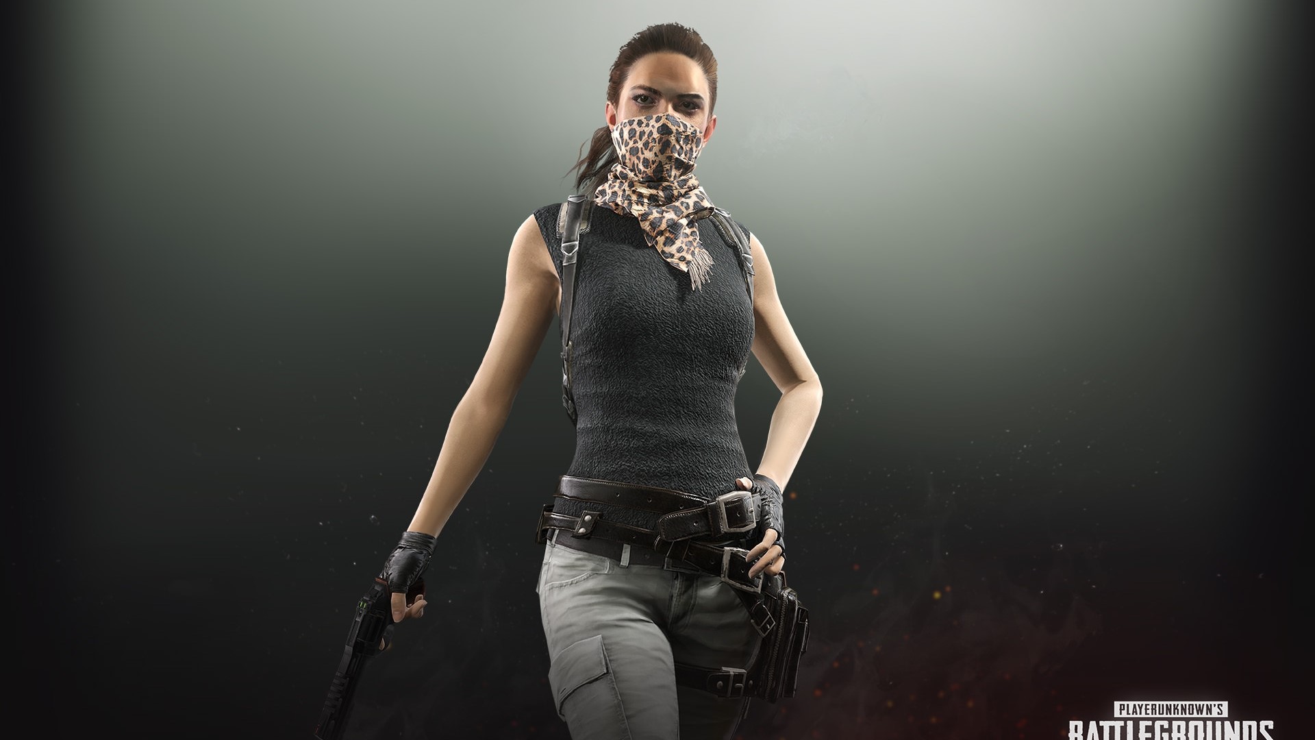 PlayerUnknown's Battlegrounds character with leopard print mask HD Wallpaper