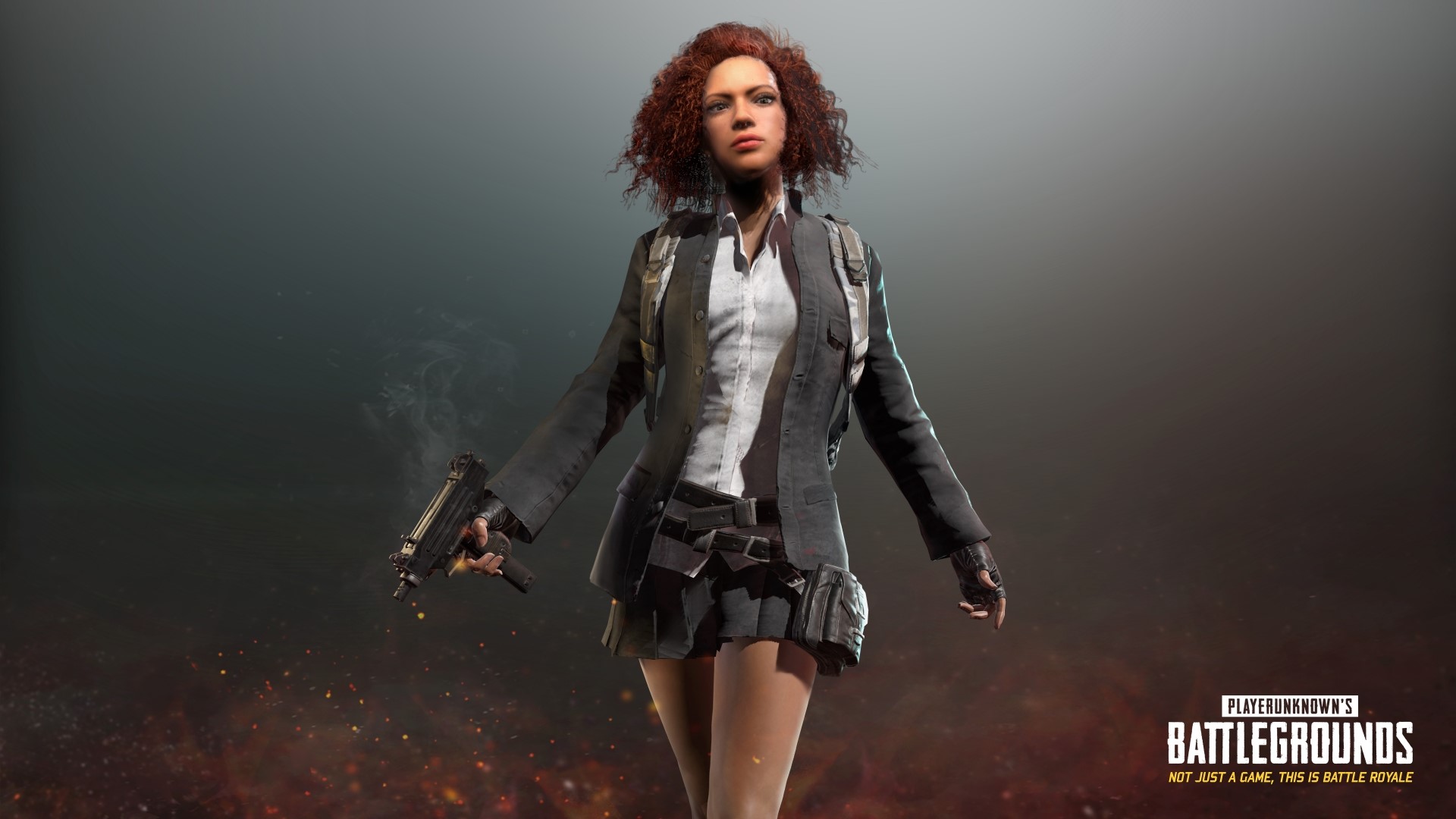 Woman with gun from PlayerUnknown's Battlegrounds HD Wallpaper