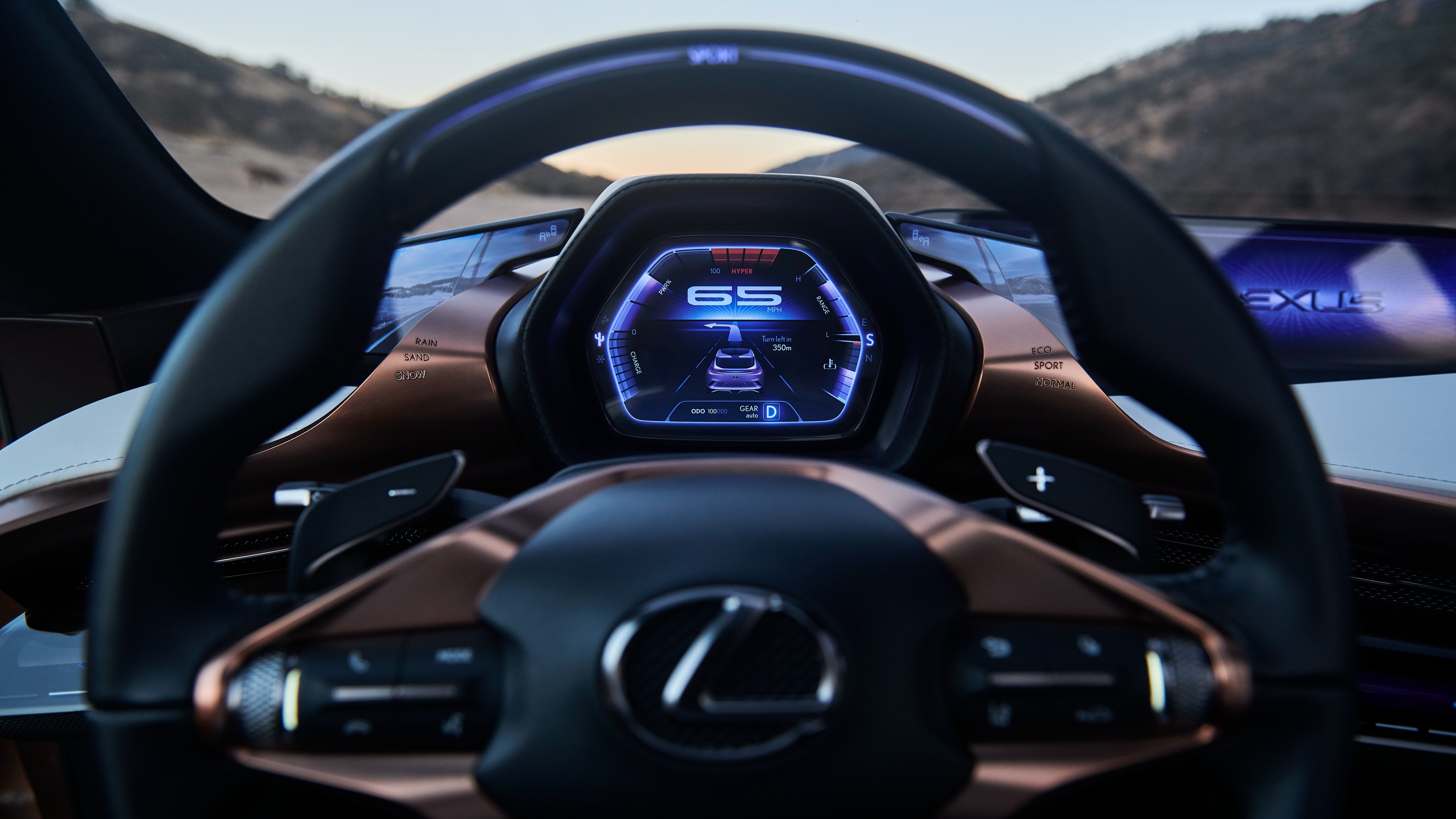 Lexus LF-1 Limitless Concept Car Interior 4K HD Wallpaper