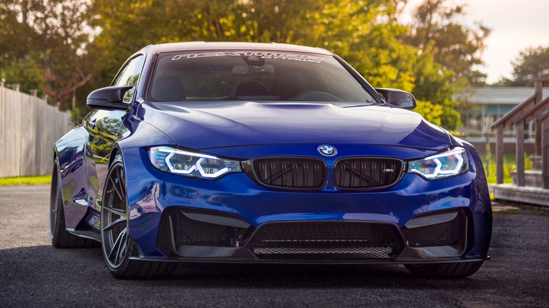 Blue BMW M4 Coupe HD Wallpaper