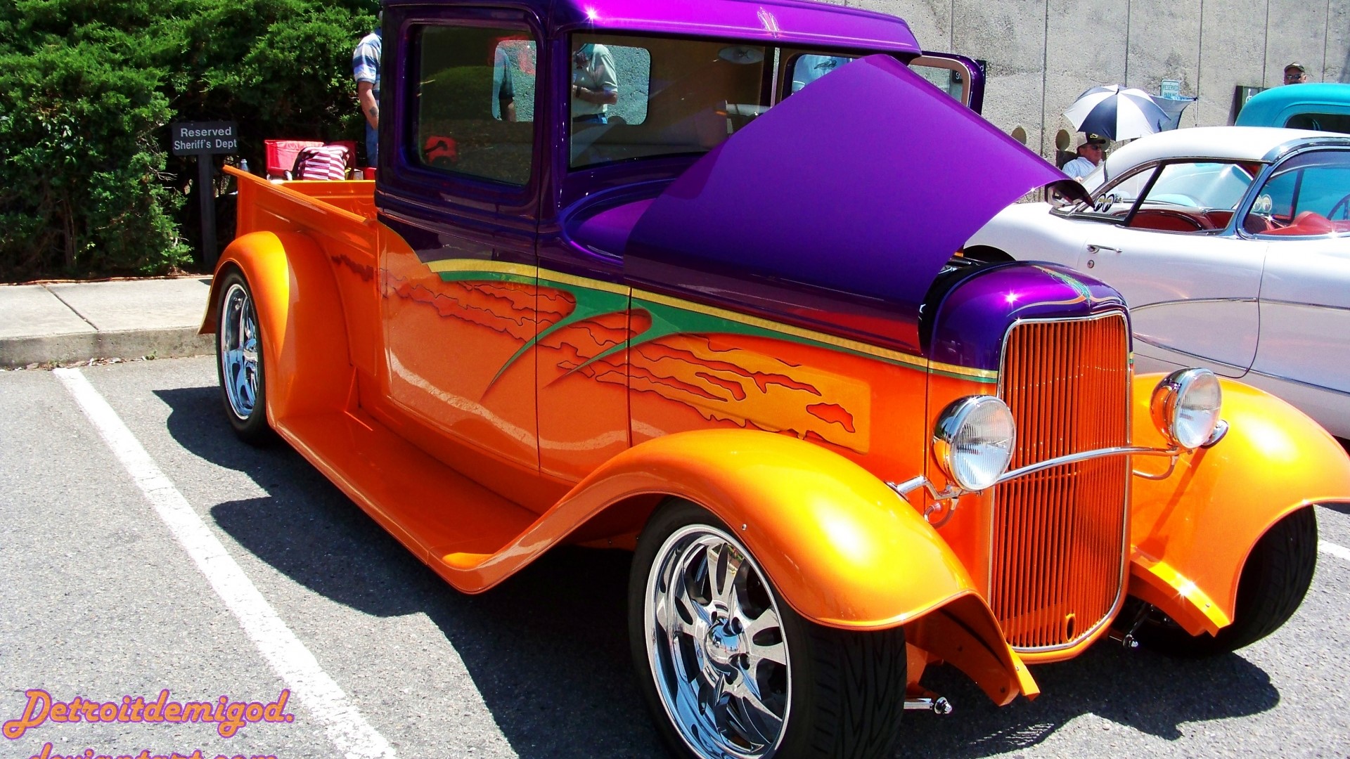Customized 1934 Ford Pickup Truck HD Wallpaper