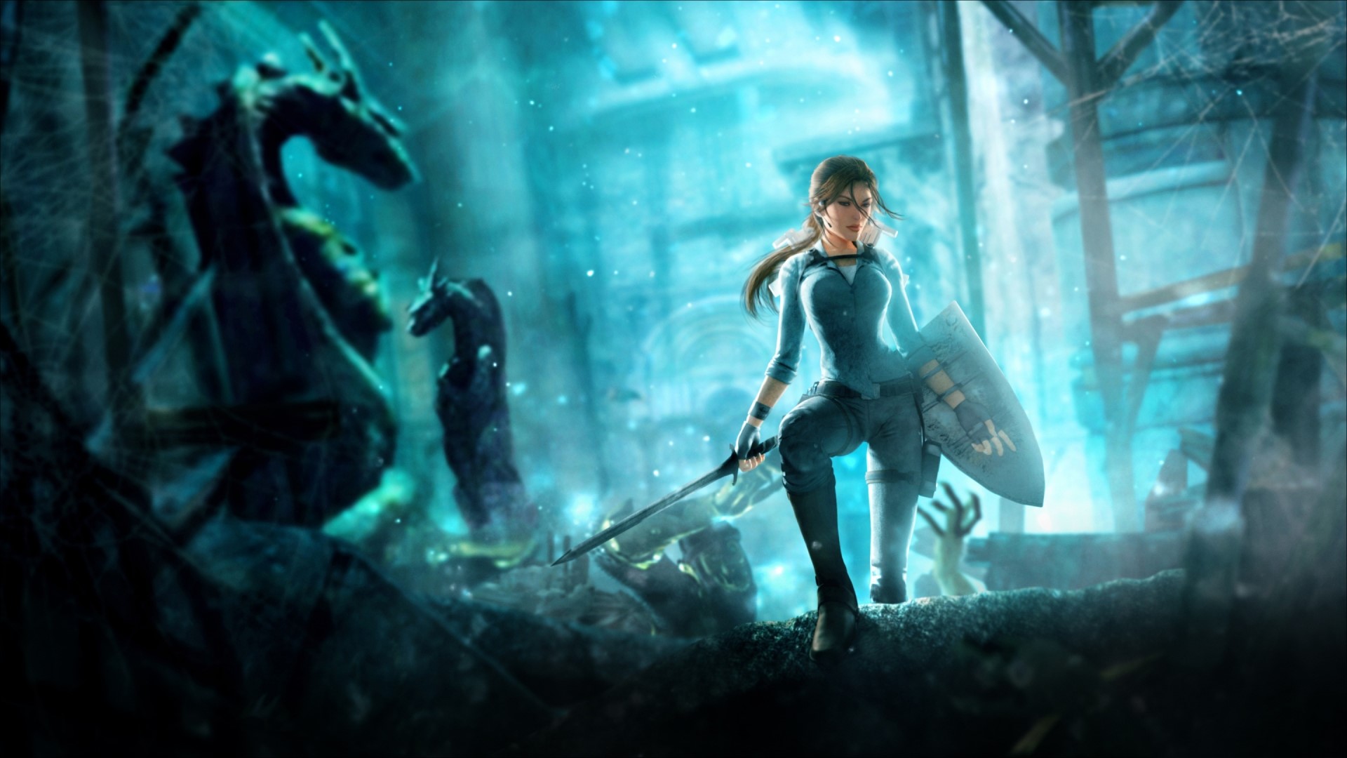 Lara Croft from Tomb Raider Underworld HD Wallpaper