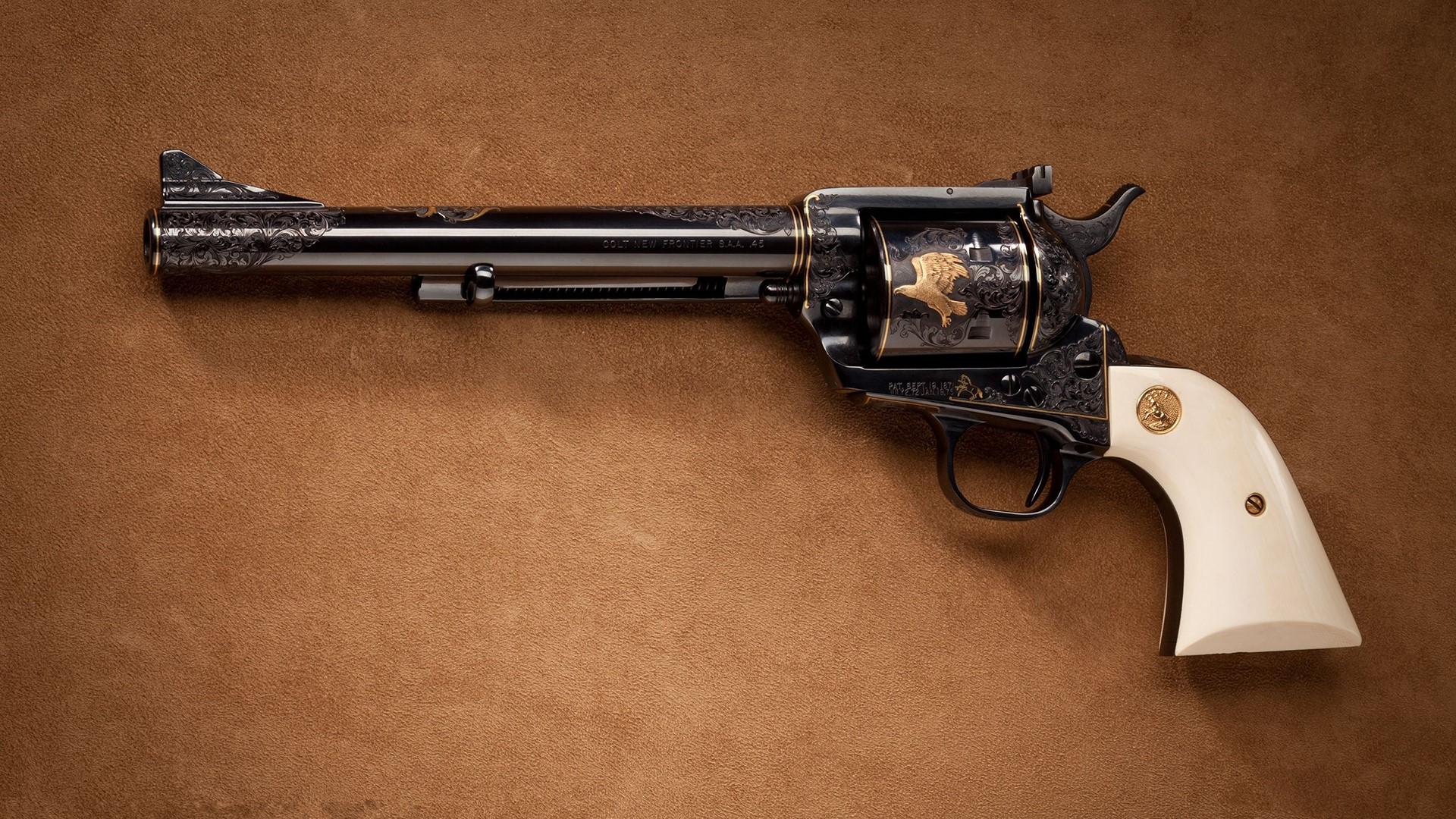Colt Single Action Army Revolver with Engraving HD Wallpaper