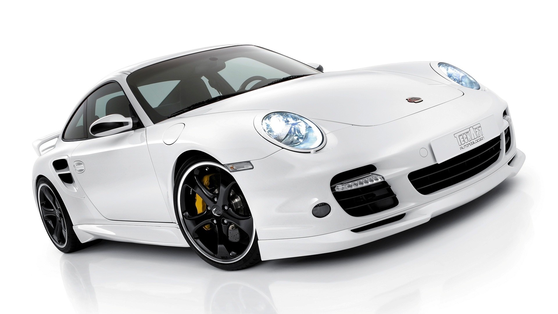 White Porsche 911 Turbo HD Wallpaper