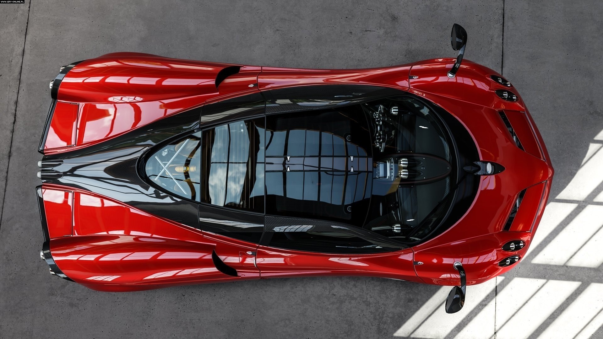 Red Pagani Huayra BC Roadster from Forza Motorsport 5 HD Wallpaper