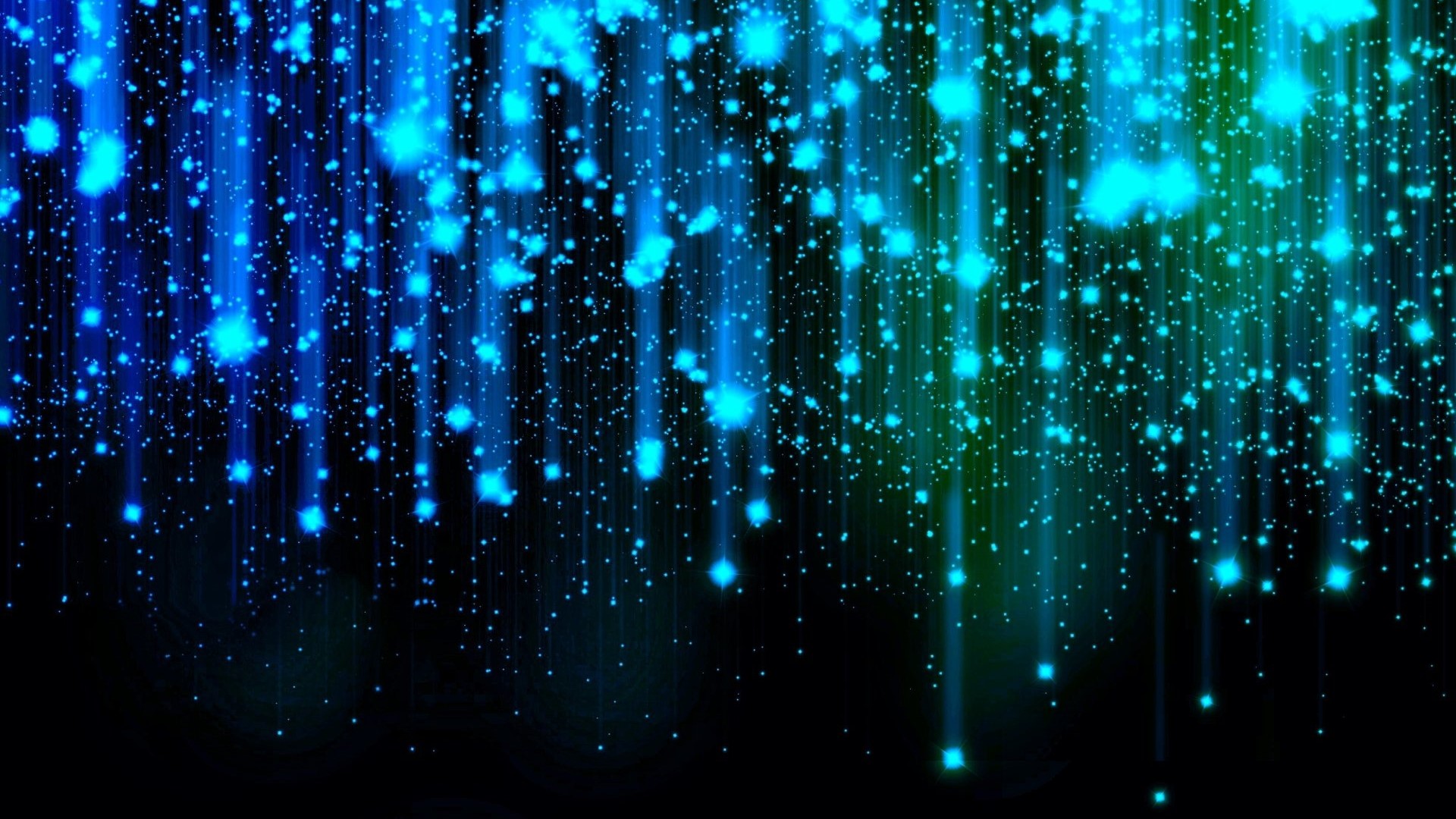 Abstract blue and green light streaks HD Wallpaper