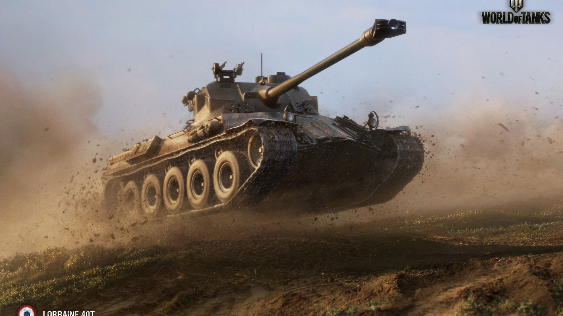 Lorraine 40 T tank in World of Tanks HD Wallpaper