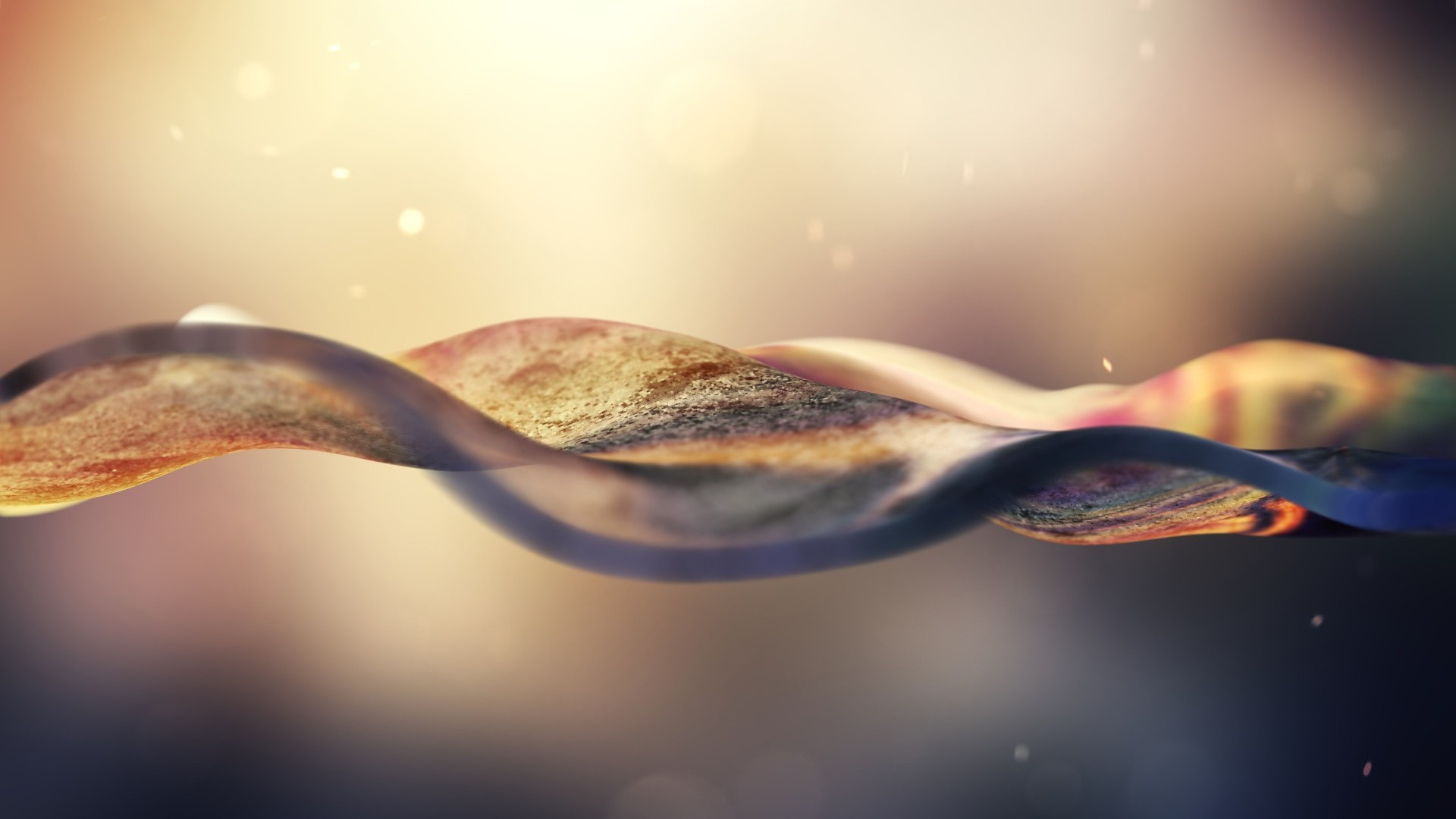 3D Material Wave Abstract HD Wallpaper