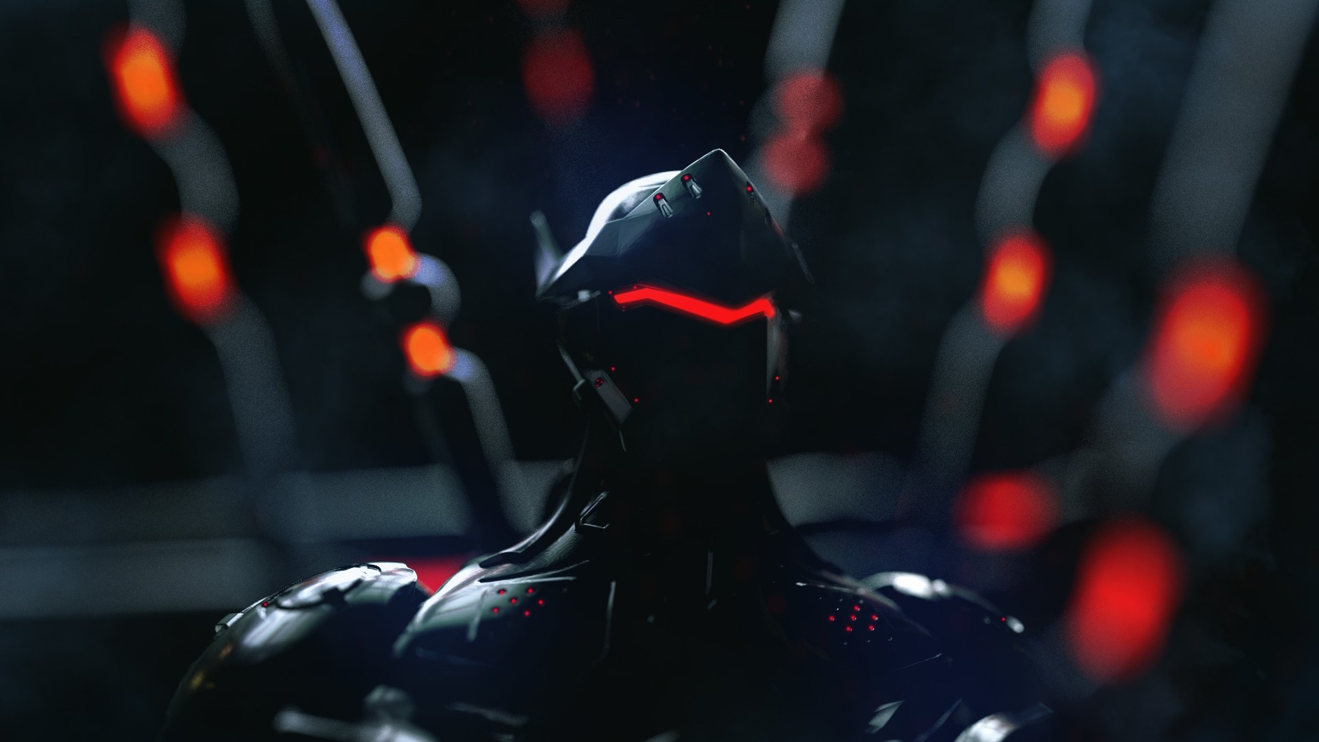 Genji from Overwatch HD Wallpaper
