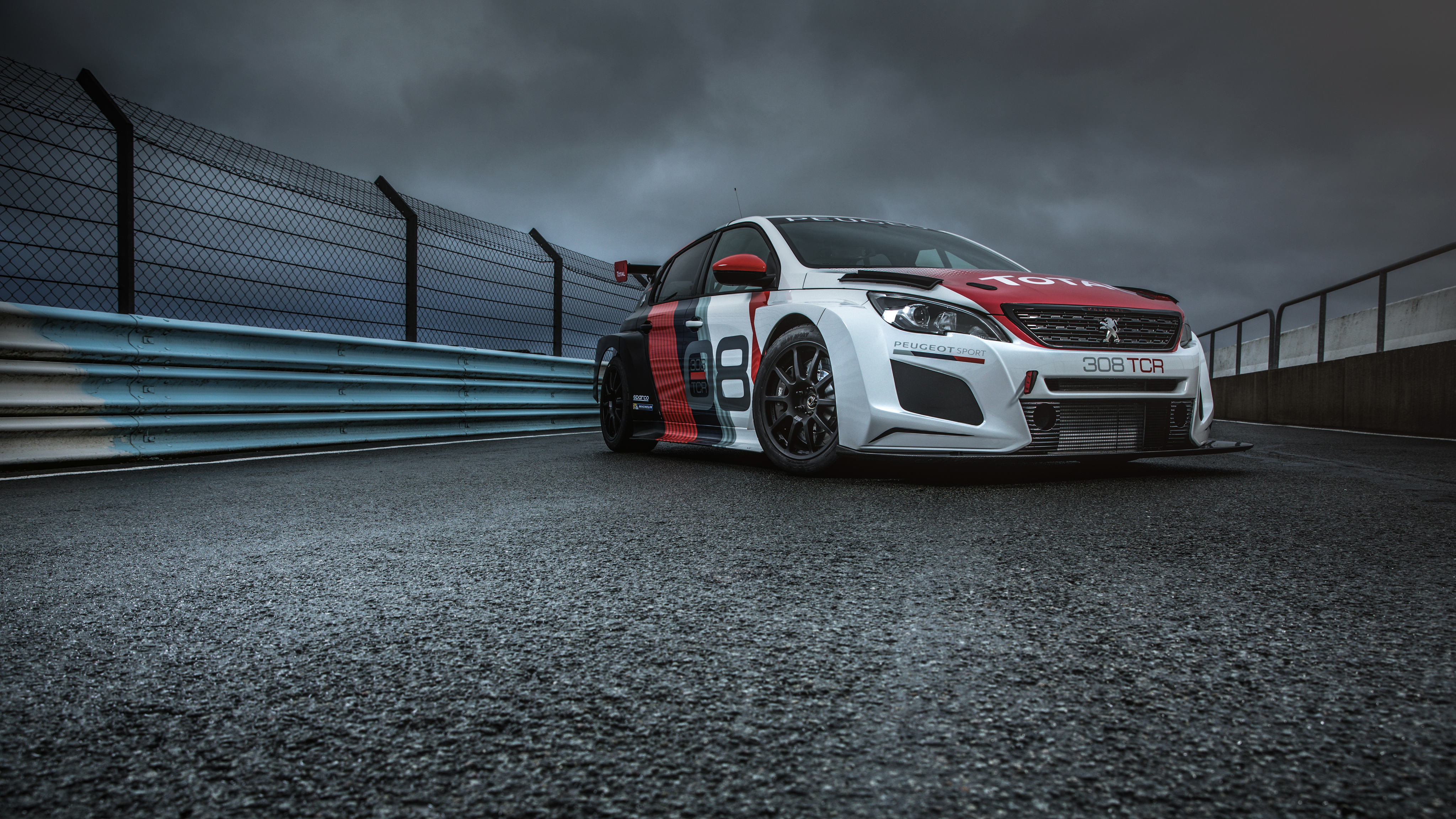 2018 Peugeot 308 TCR race car on track HD Wallpaper