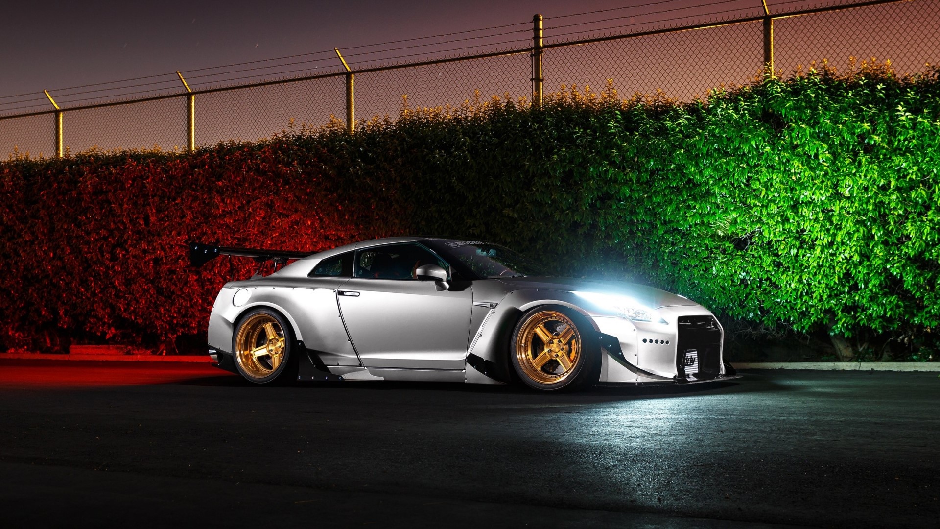 Nissan GT R with widebody kit HD Wallpaper