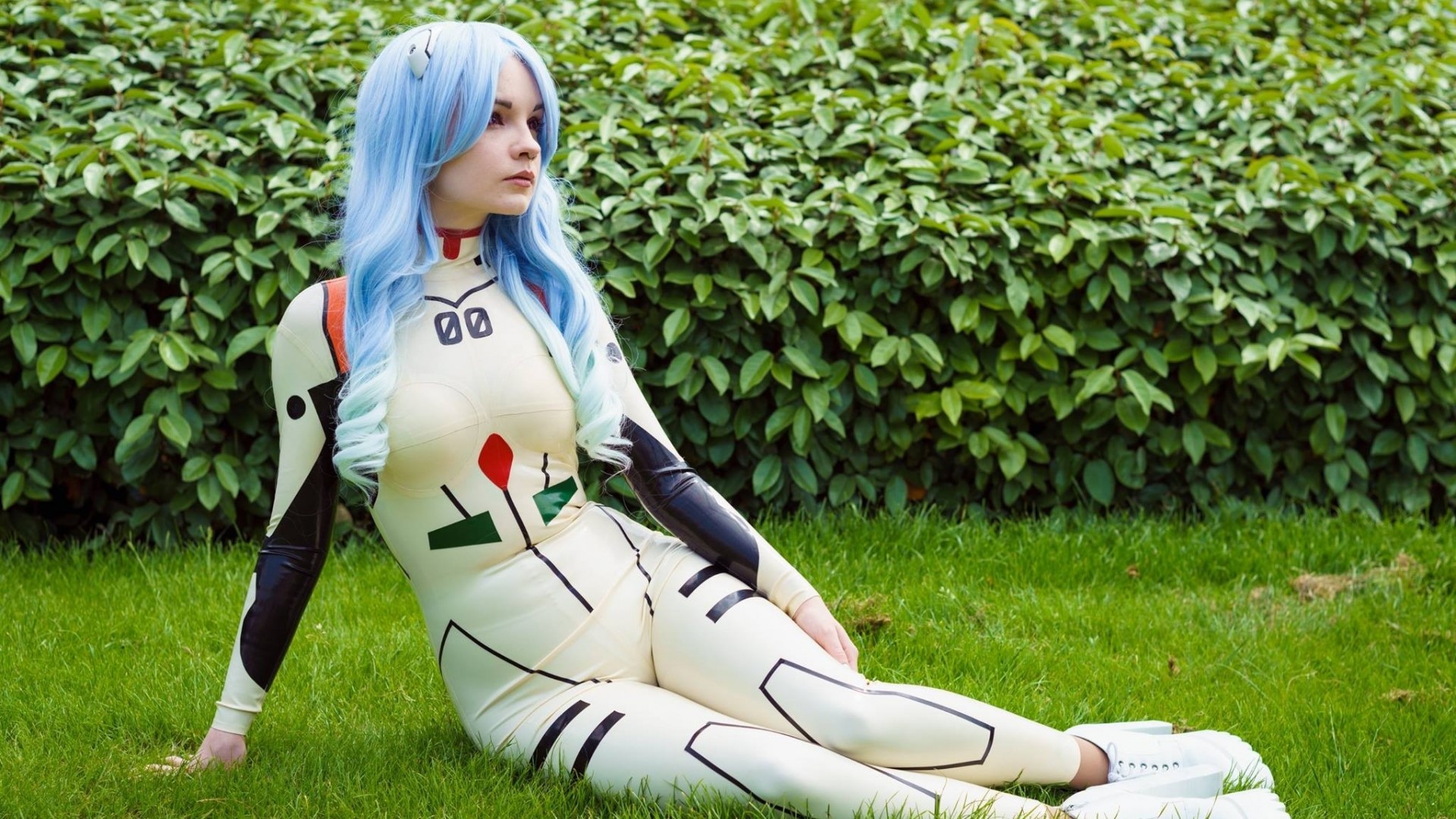 Ayanami Rei from Neon Genesis Evangelion Cosplay HD Wallpaper