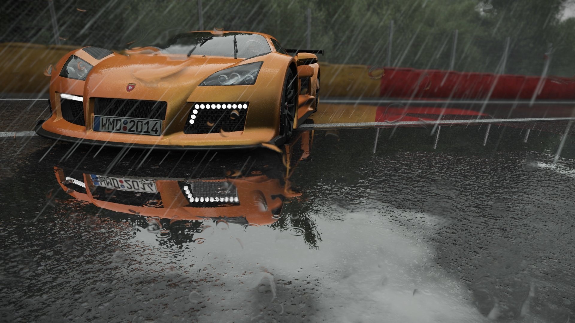 Gumpert Apollo S from Project CARS in the rain HD Wallpaper
