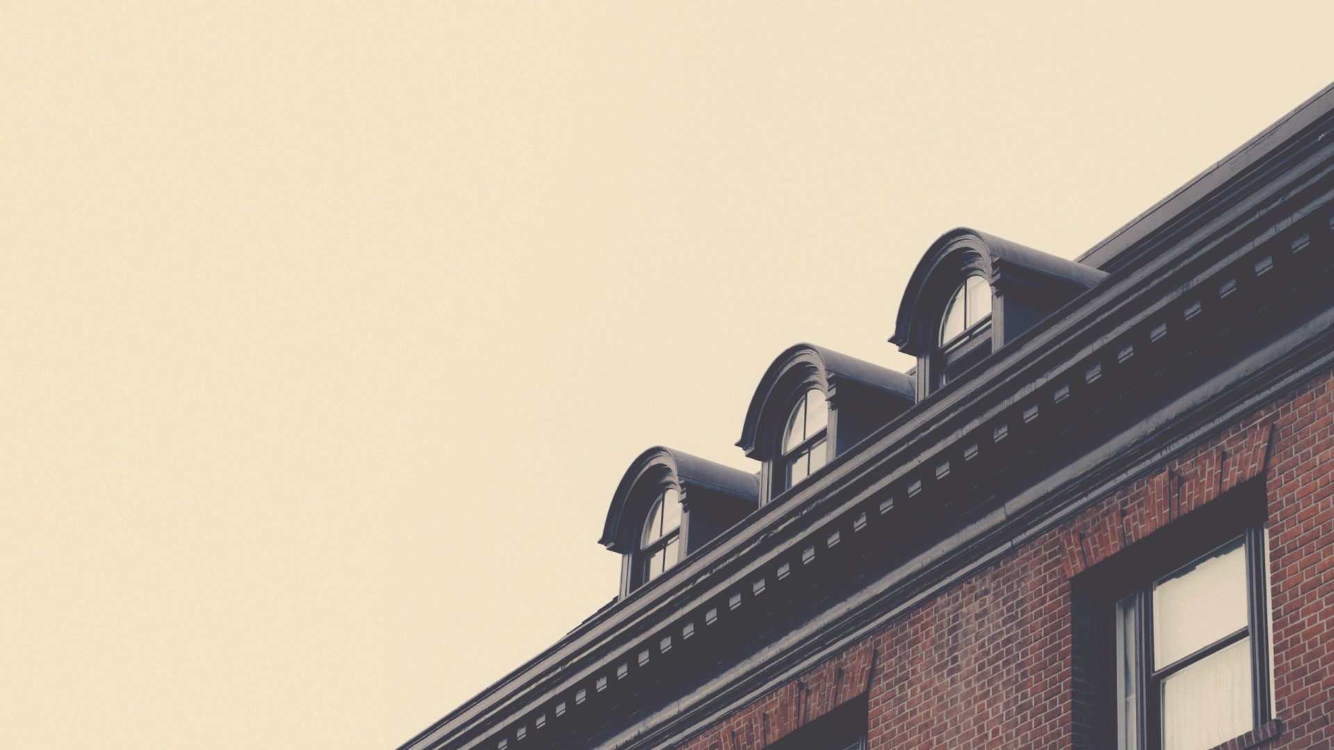 Vintage Building with Dormer Windows HD Wallpaper