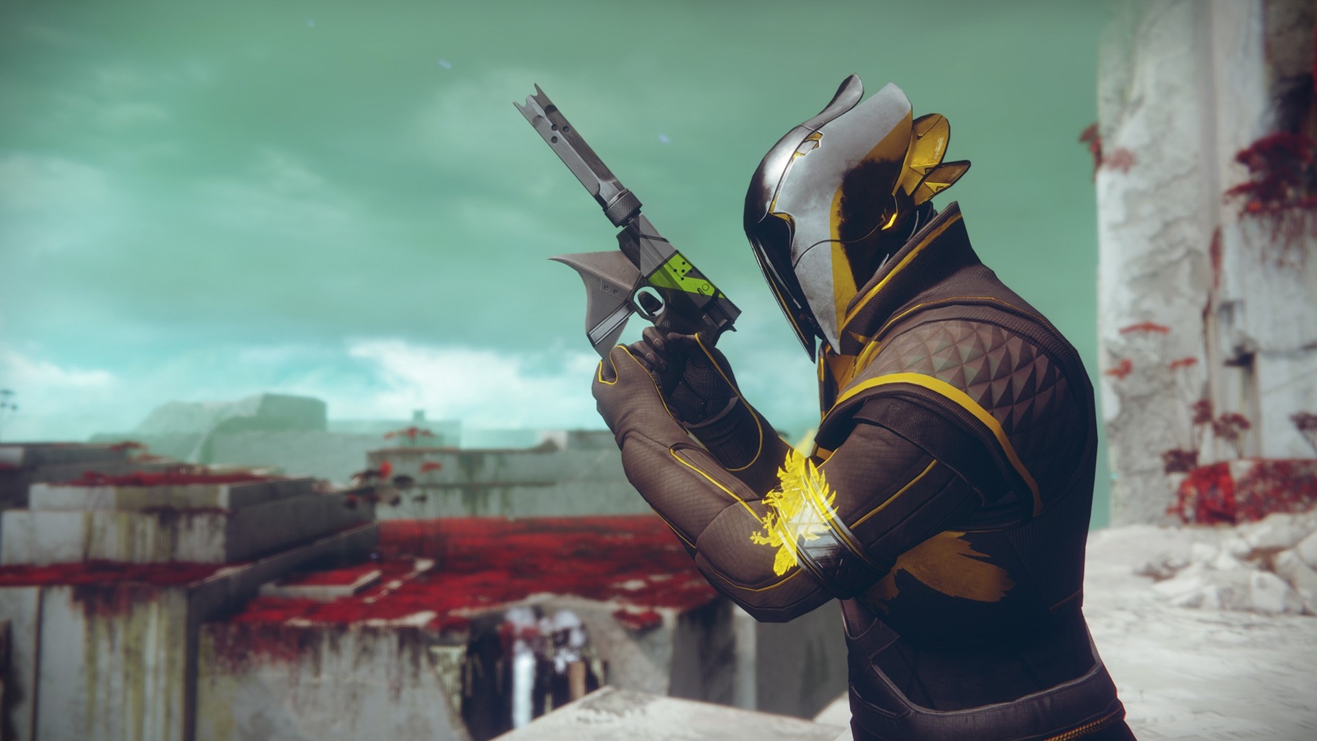 Guardian with a Hand Cannon in Destiny 2 HD Wallpaper