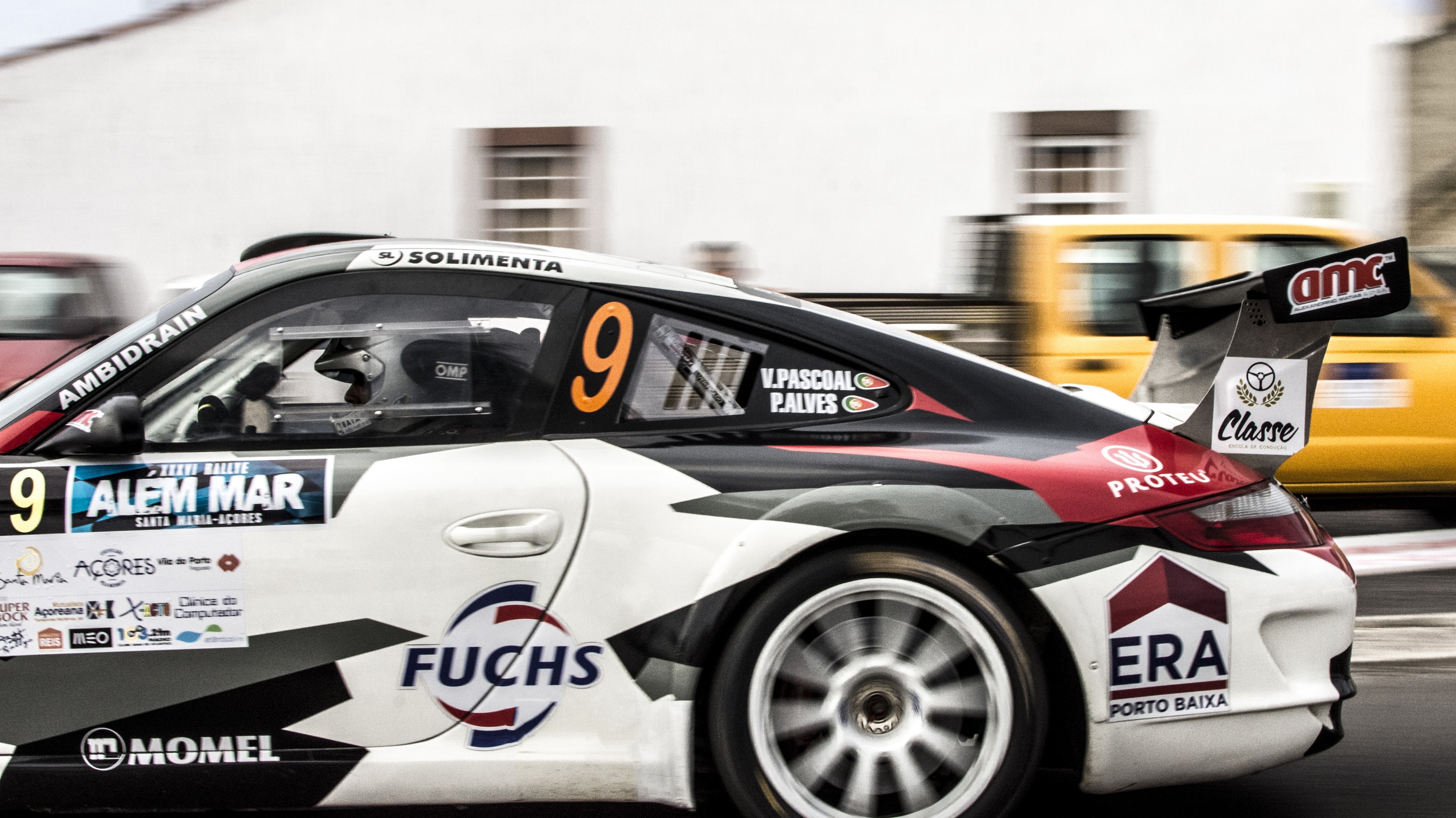 Porsche 9 Alem Mar Race Car HD Wallpaper