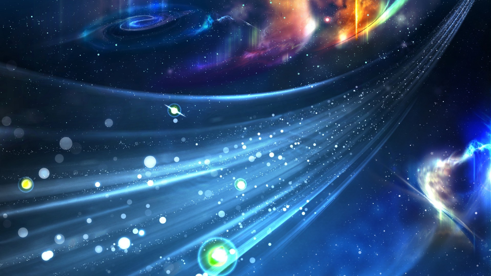 Celestial Ring in Deep Space HD Wallpaper