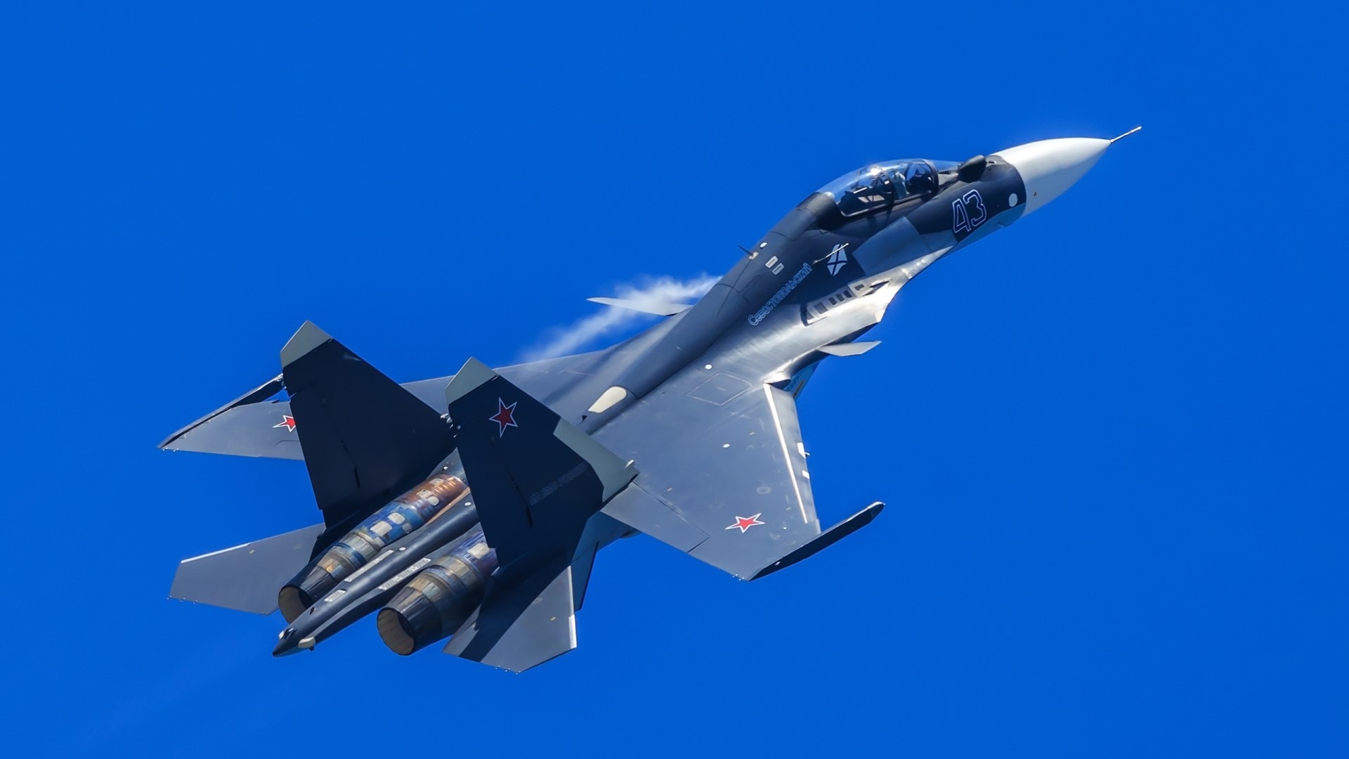 Su-30CM fighter jet in flight HD Wallpaper