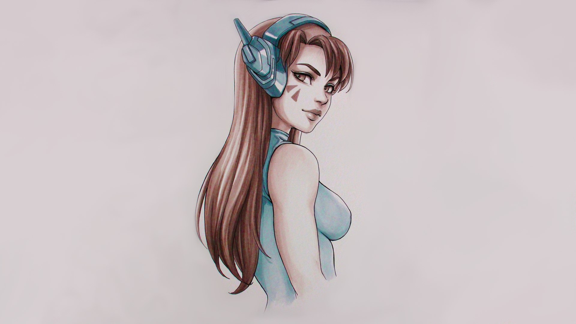 D.Va from Overwatch HD Wallpaper