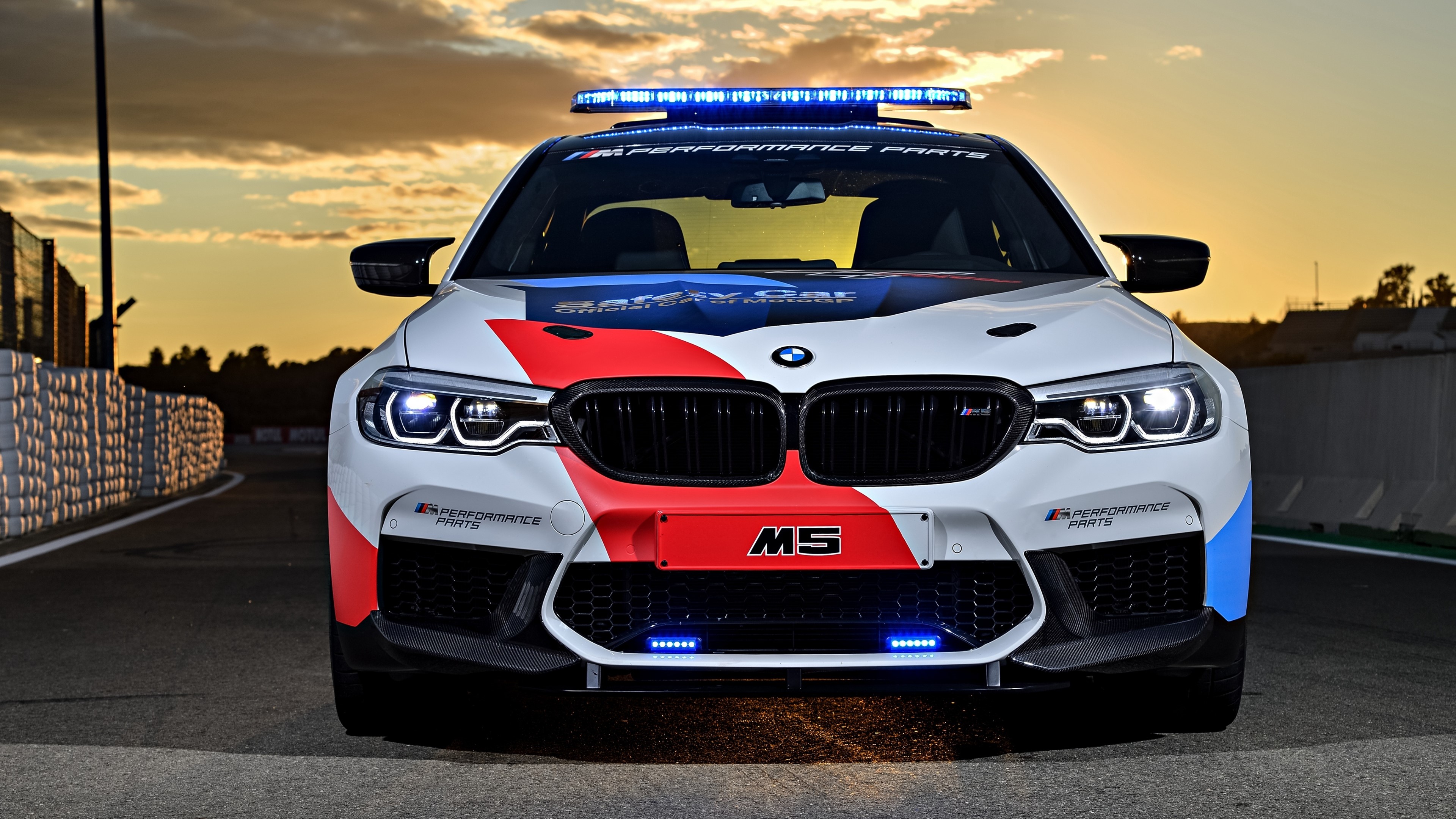 4K BMW M5 Safety Car on Race Track HD Wallpaper