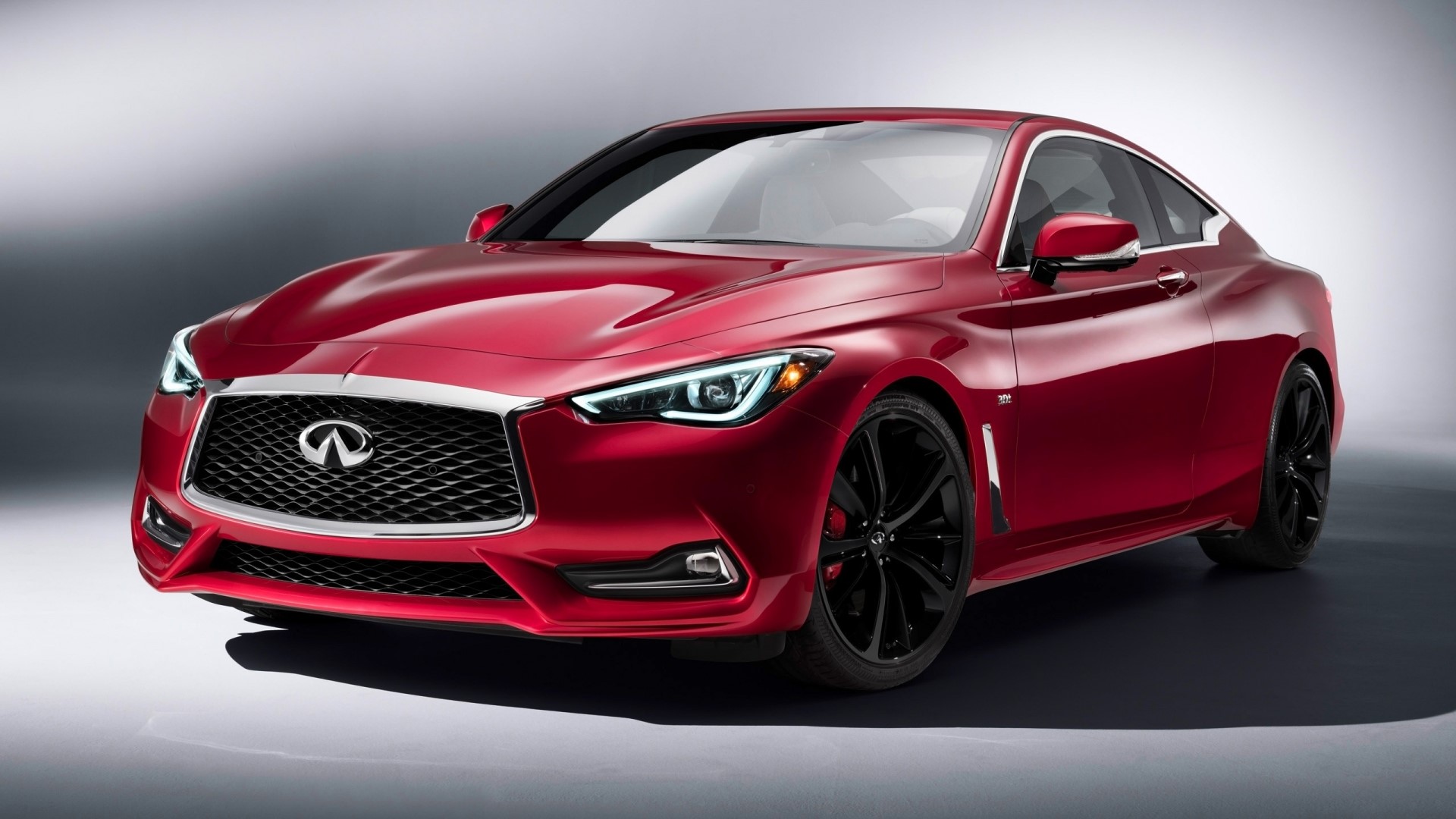 Red Infiniti Q60 Coupe HD Wallpaper