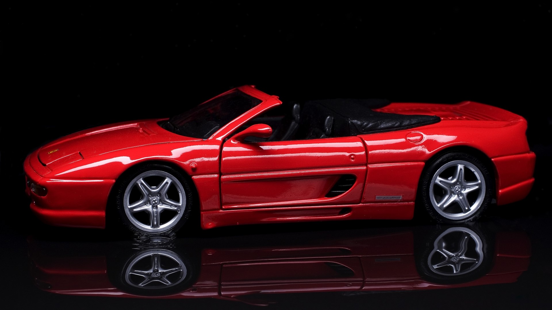 Red Ferrari Convertible Toy Car HD Wallpaper