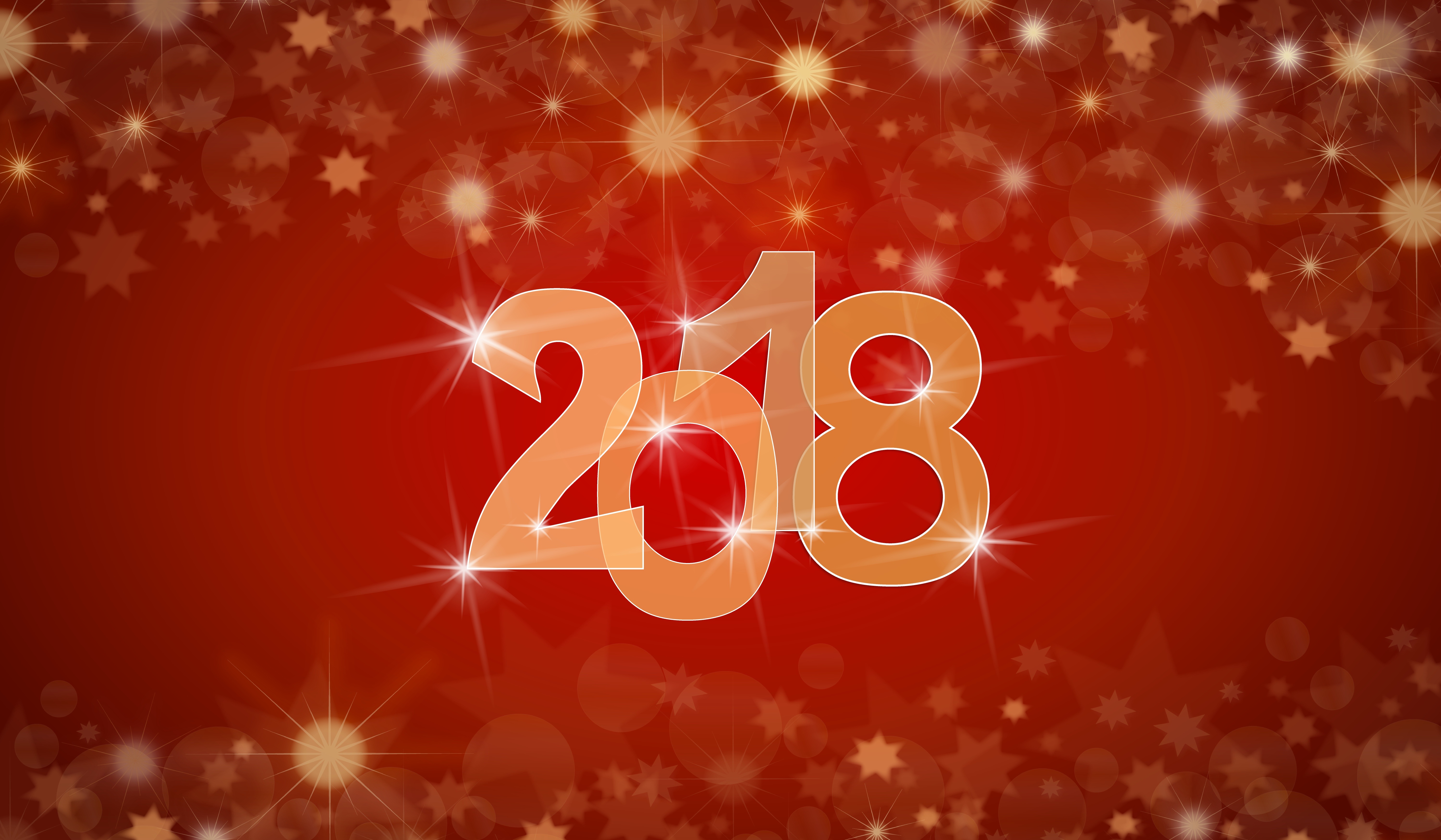 Happy New Year 2018 HD Wallpaper