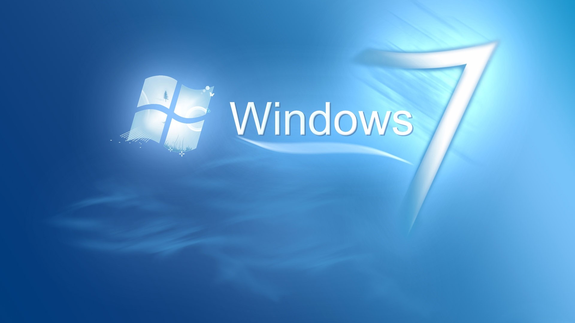 Windows 7 logo and text HD Wallpaper