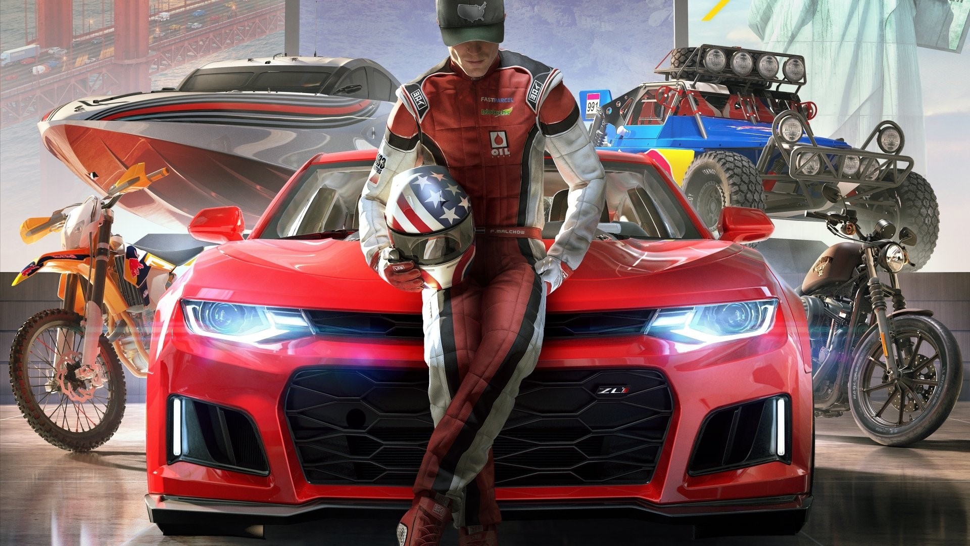 The Crew 2: Racer with Vehicles HD Wallpaper