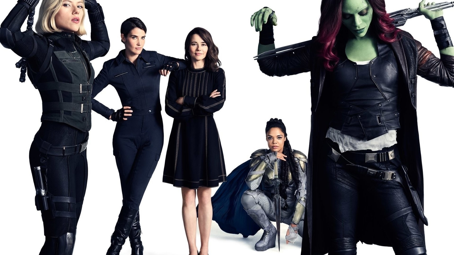 Black Widow, Maria Hill, Valkyrie, and Gamora from Avengers HD Wallpaper