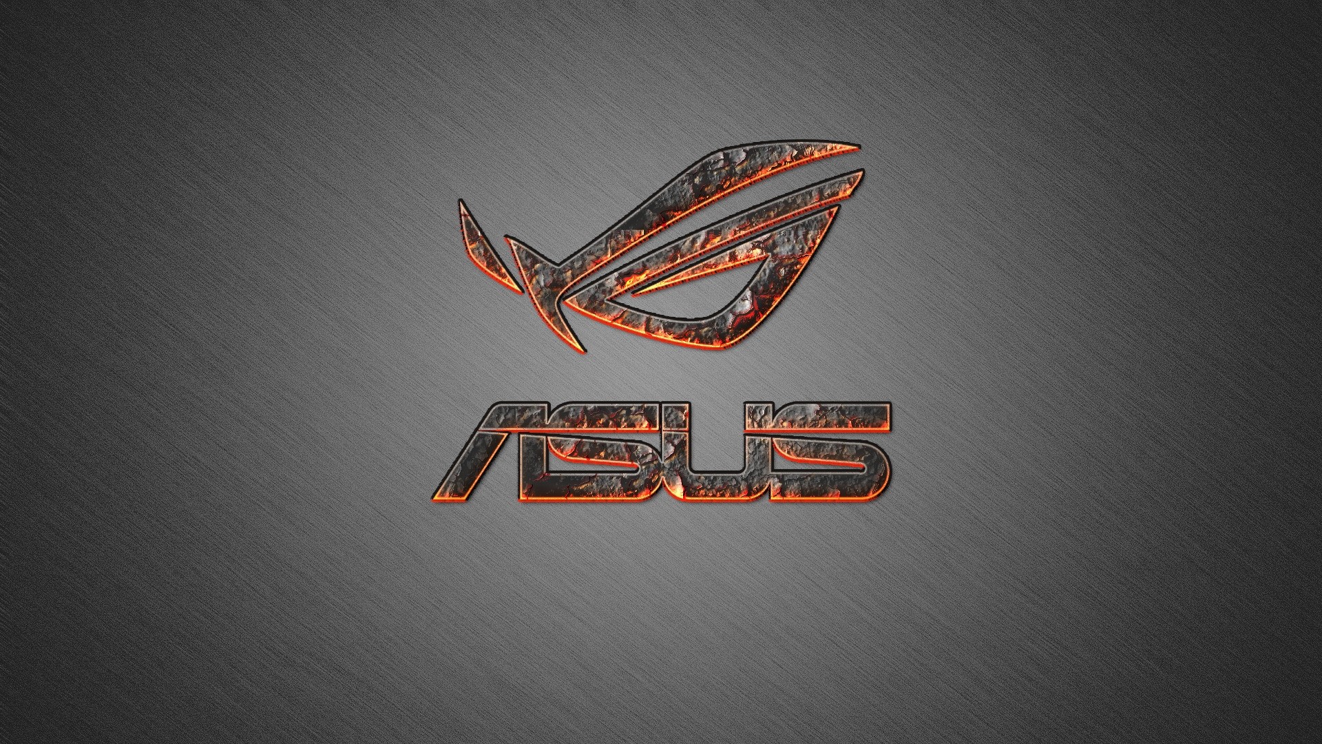 ASUS ROG logo with fiery texture HD Wallpaper