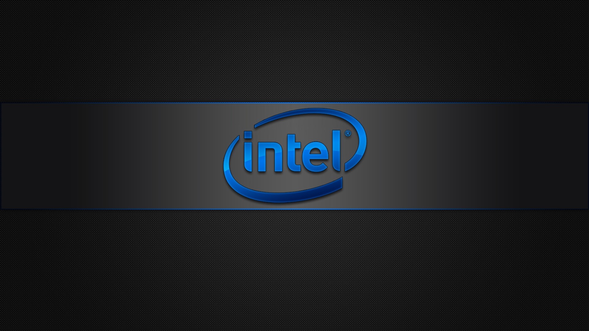 Intel Logo on Carbon Fiber Background HD Wallpaper