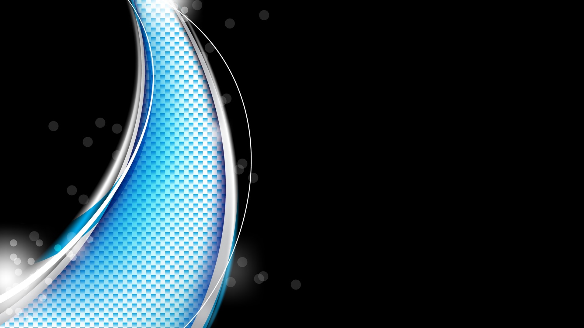 Abstract Blue and Black Digital Art HD Wallpaper