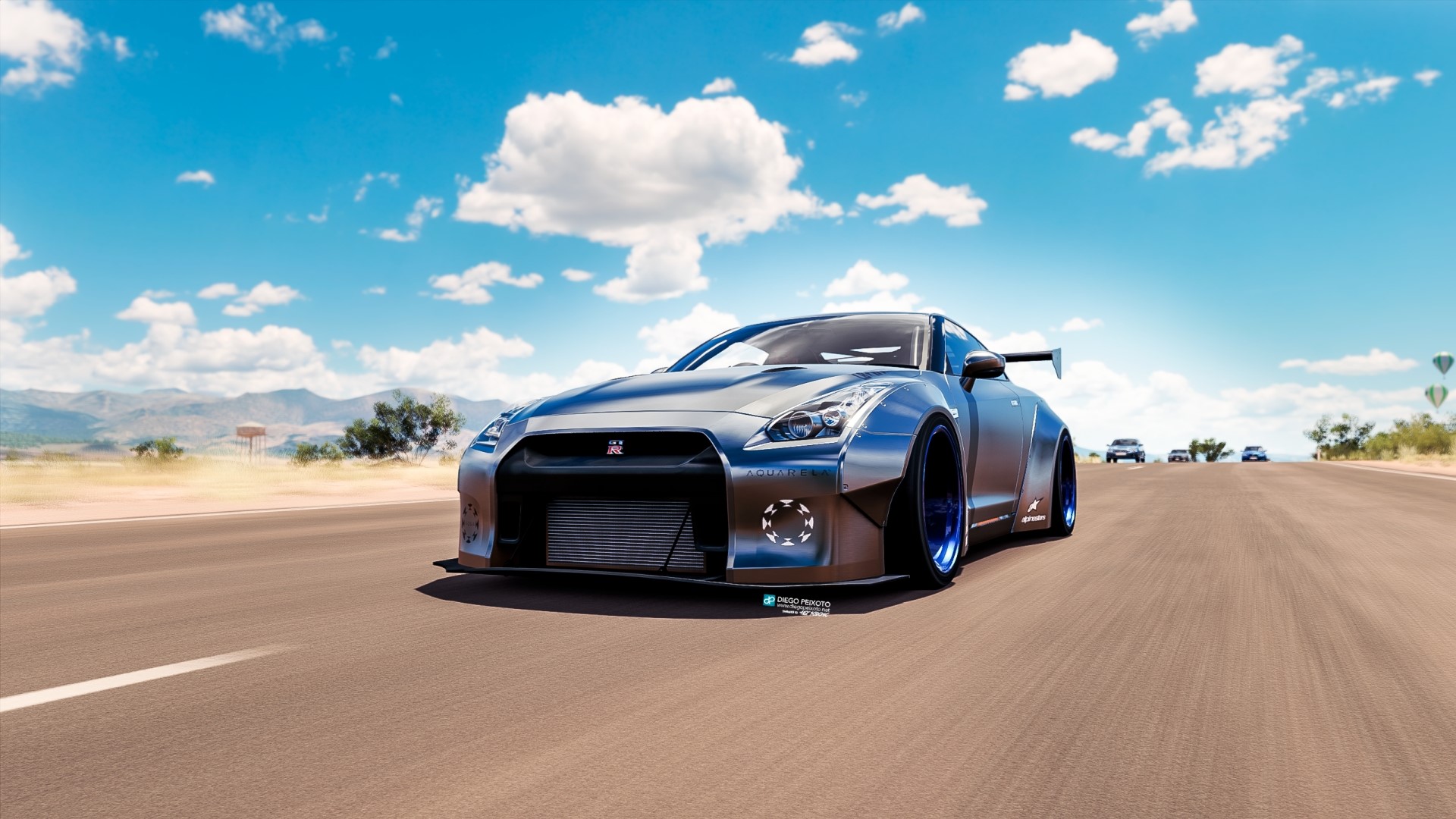 Nissan GT-R NISMO on a desert road HD Wallpaper