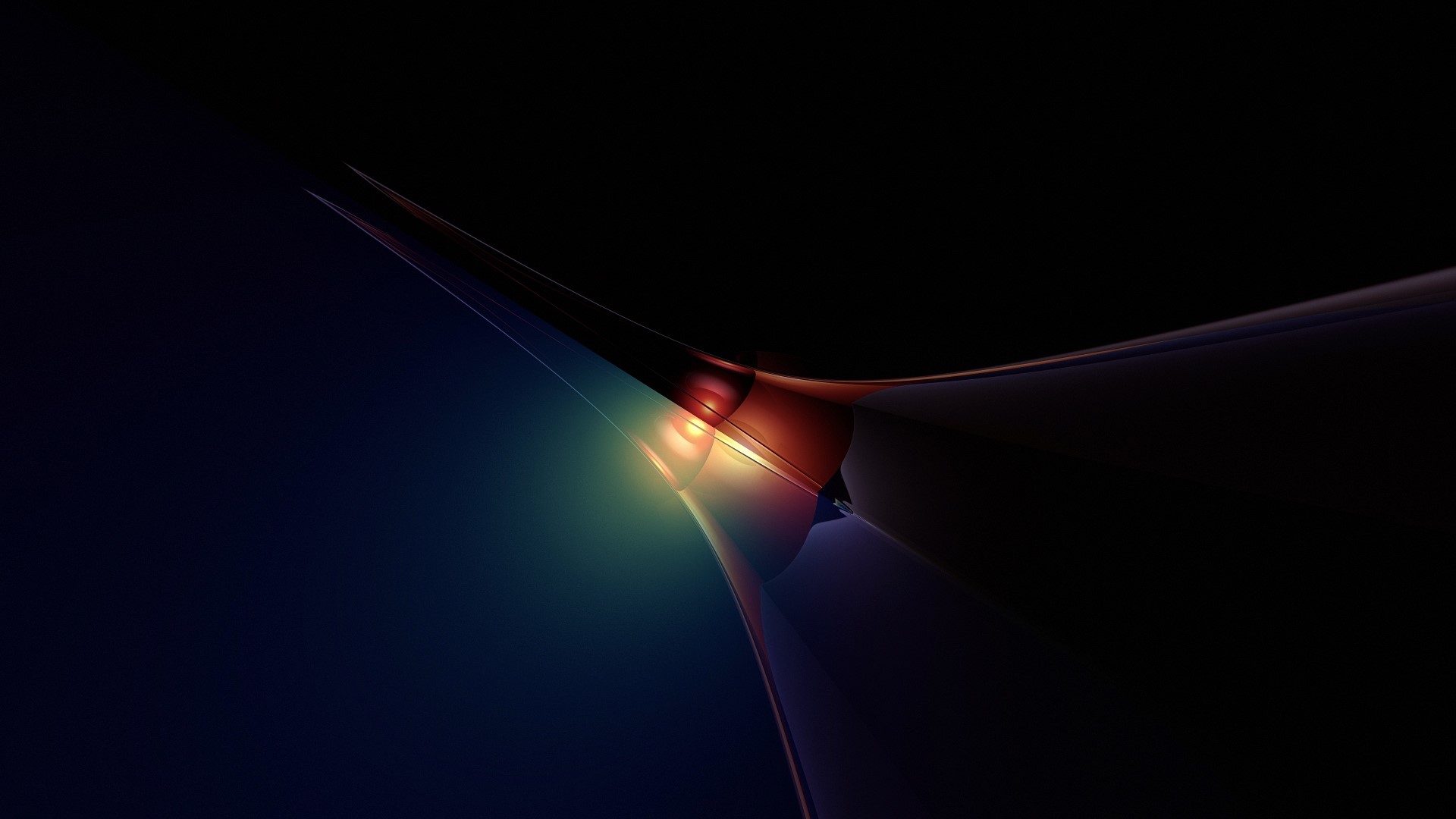 Abstract Dark Light Flow HD Wallpaper