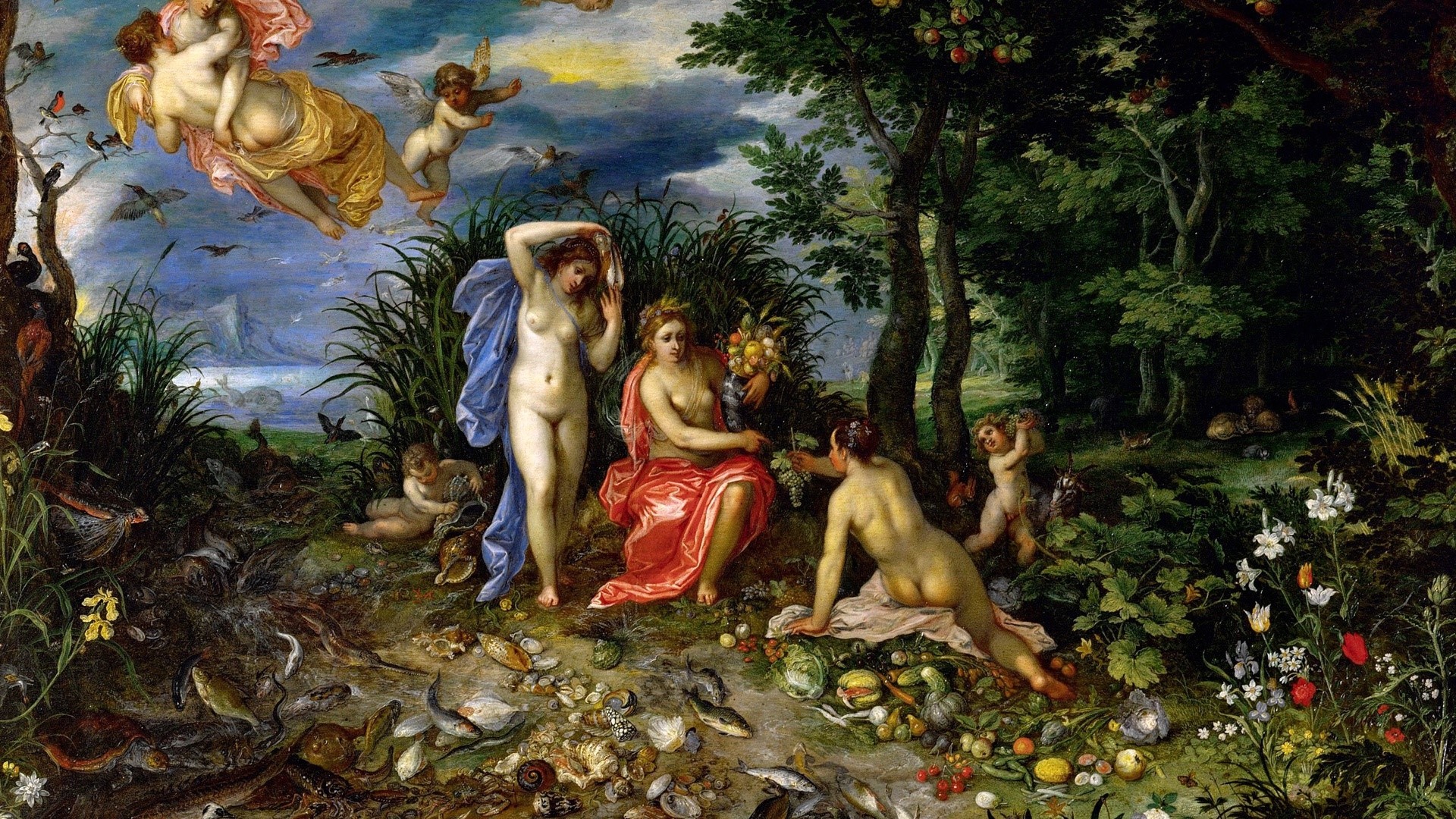 Ceres and the Four Elements HD Wallpaper