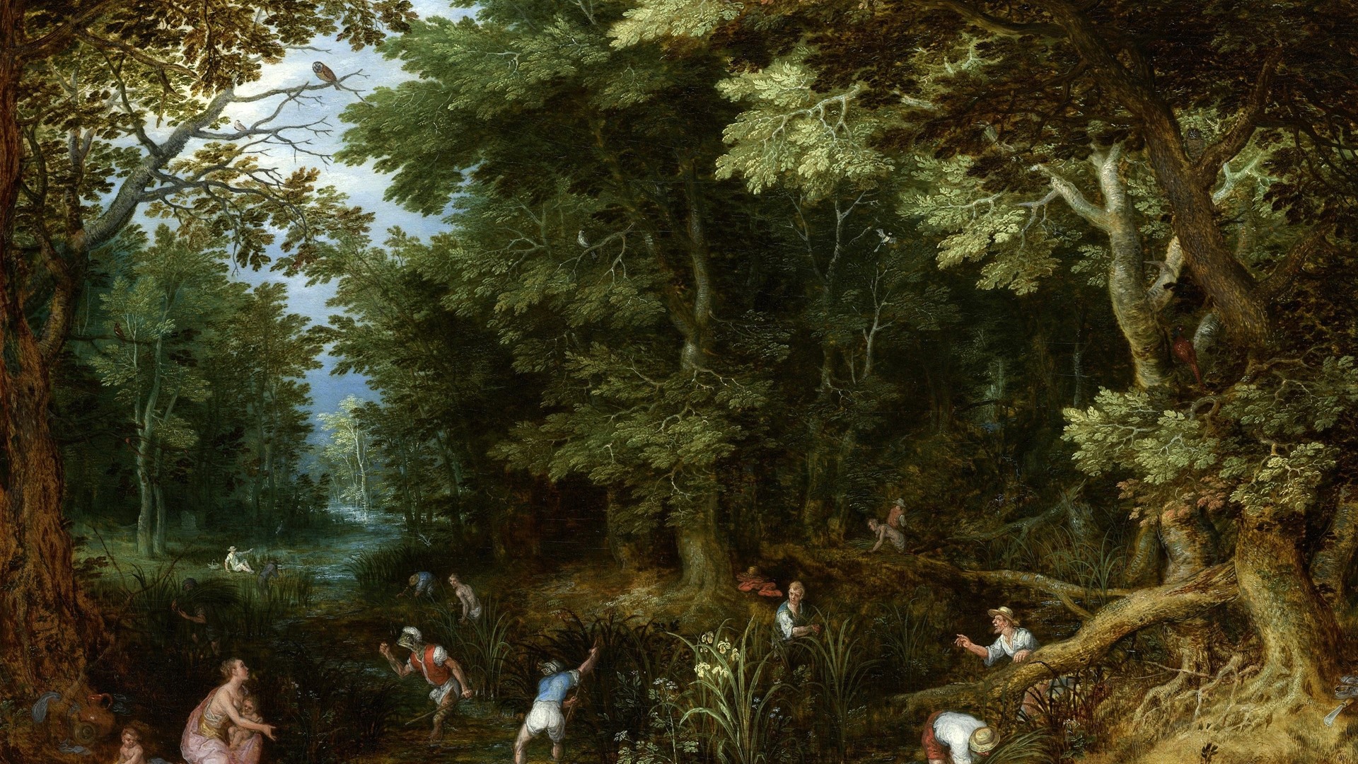 Latona and the Peasants in a Forest HD Wallpaper