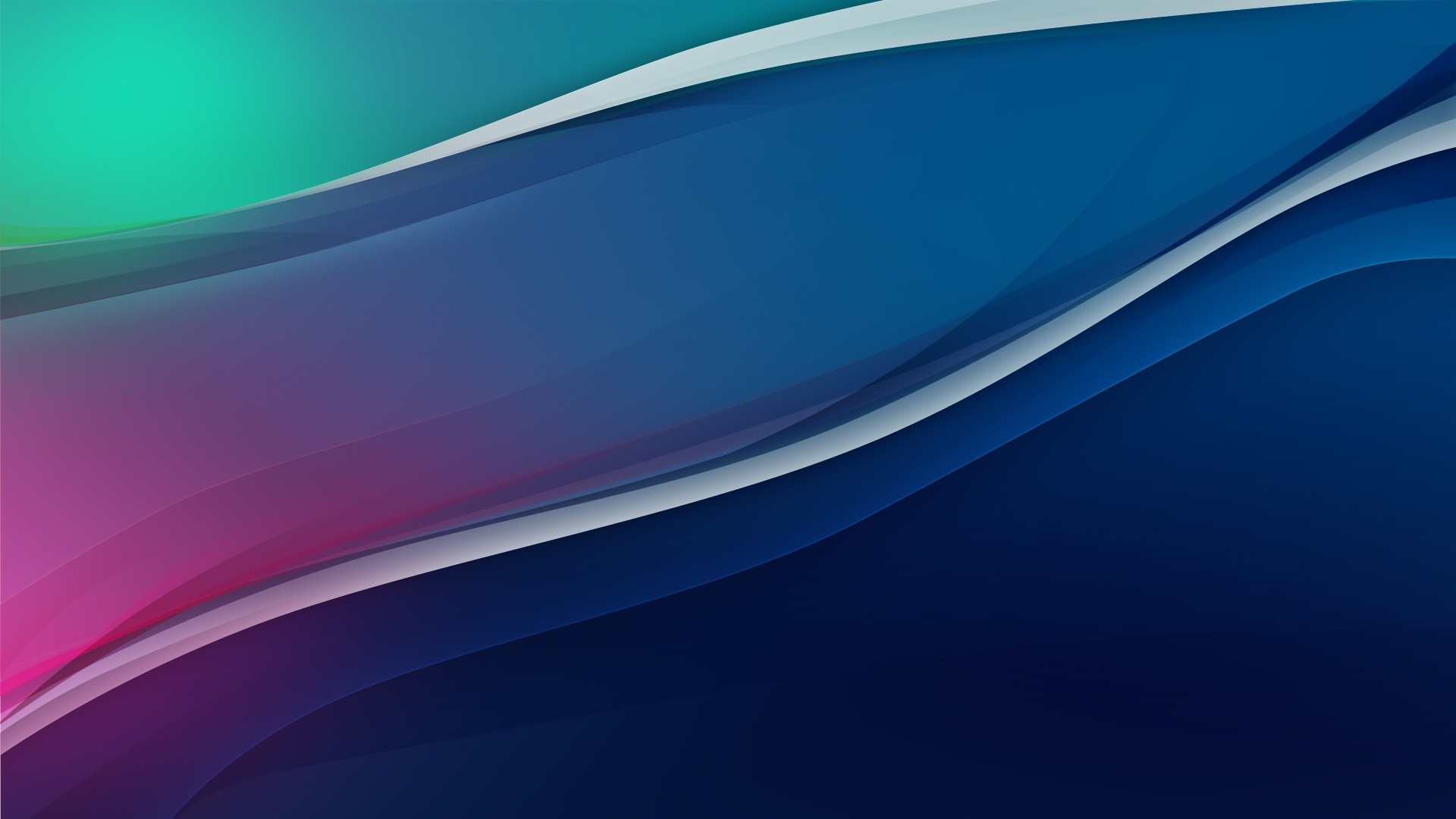 Abstract Blue and Pink Waves HD Wallpaper