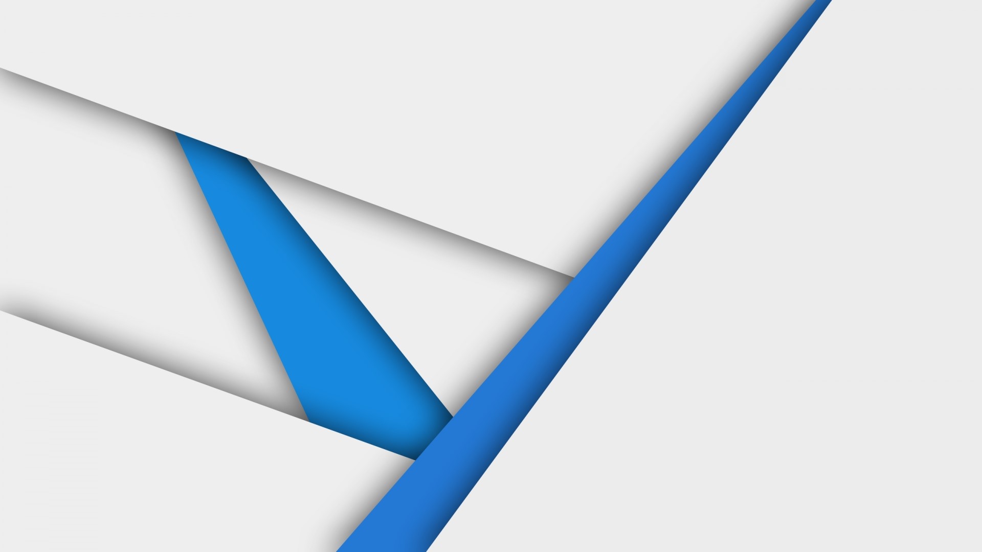 Abstract geometric shapes with blue and white layers HD Wallpaper
