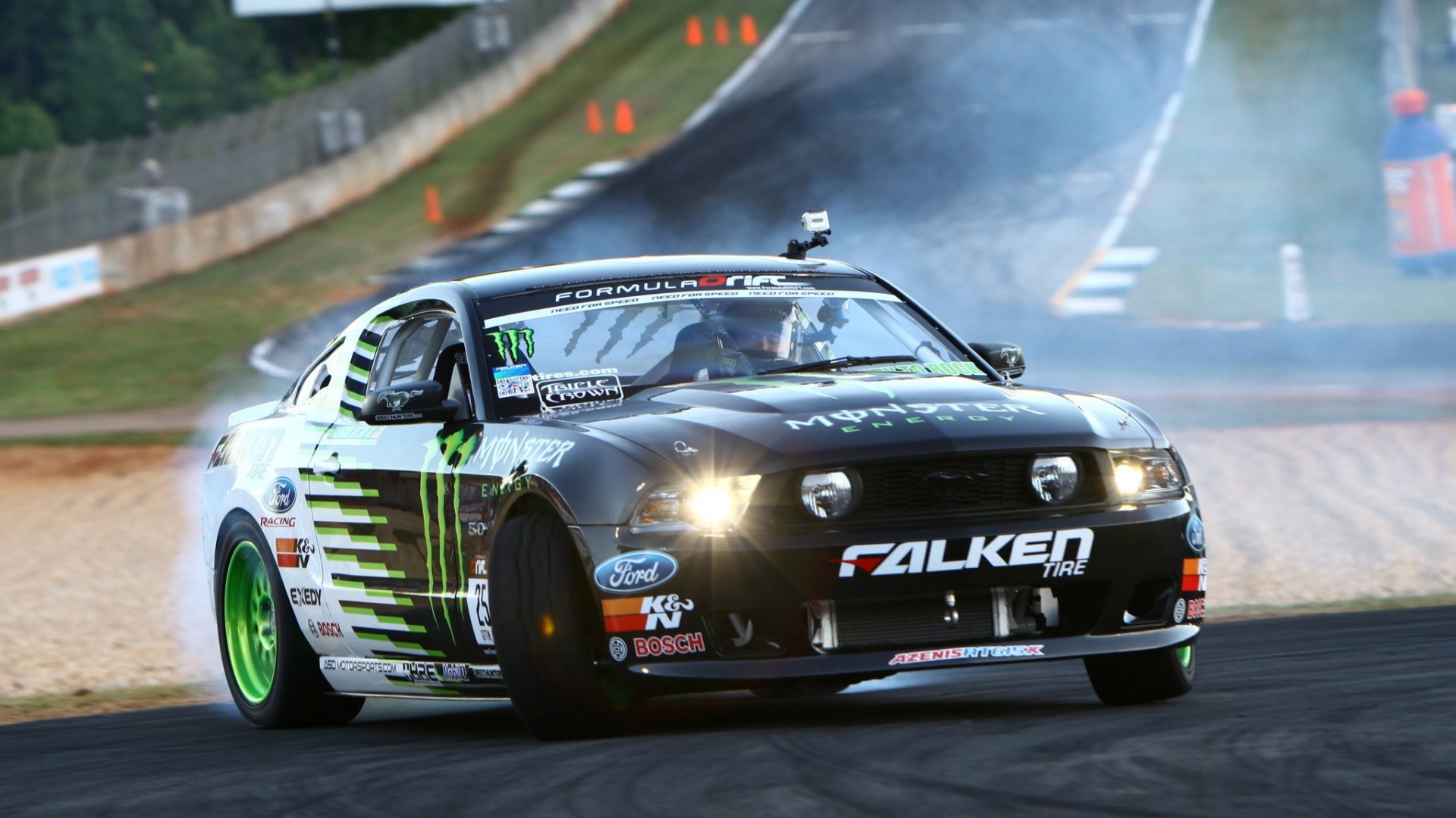 Ford Mustang GT Formula Drift Car HD Wallpaper