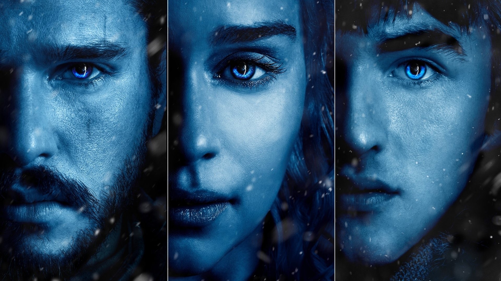 Jon Snow, Daenerys Targaryen, and Bran Stark from Game of Thrones HD Wallpaper
