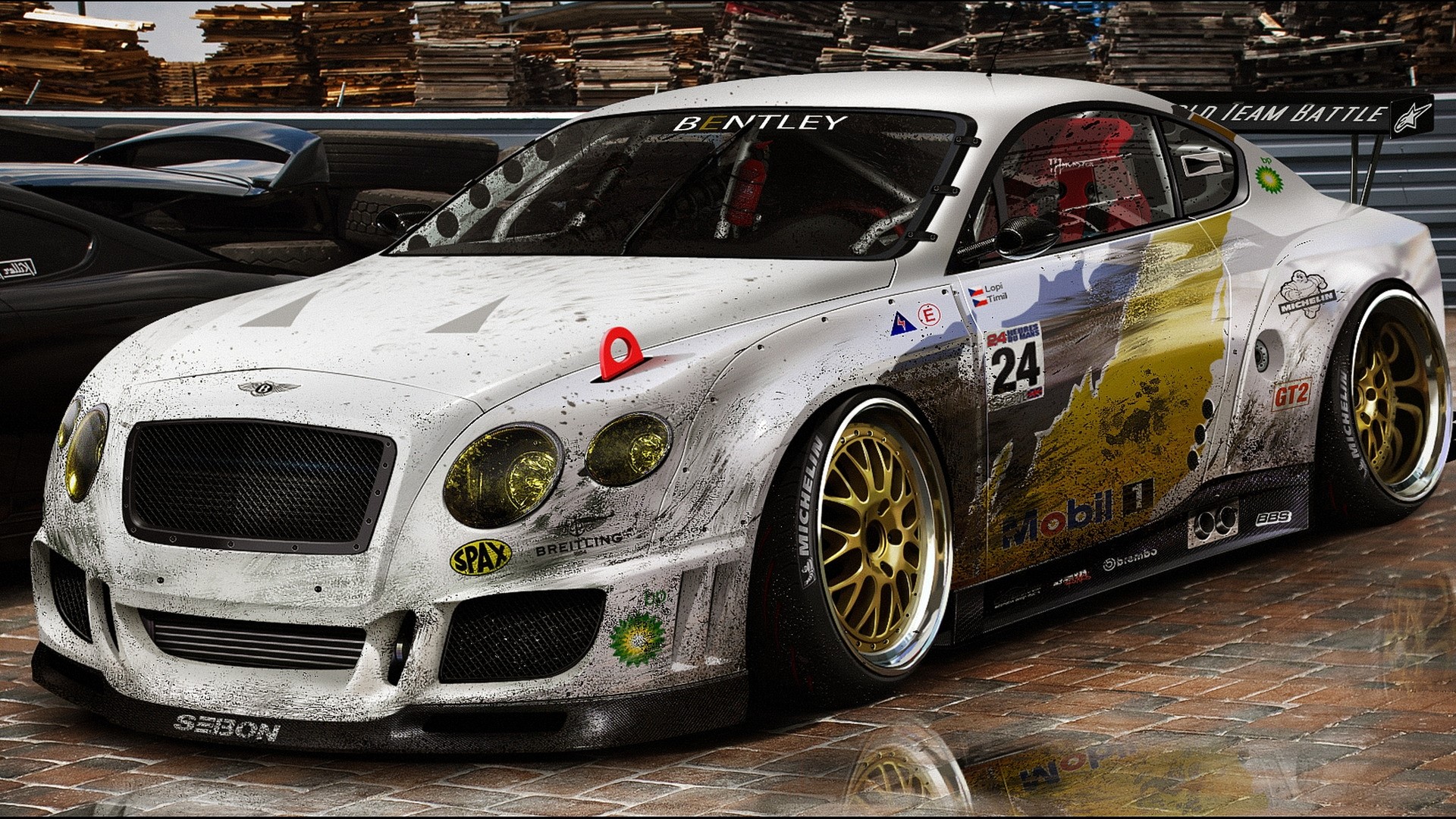 Bentley Continental GT3 Race Car HD Wallpaper