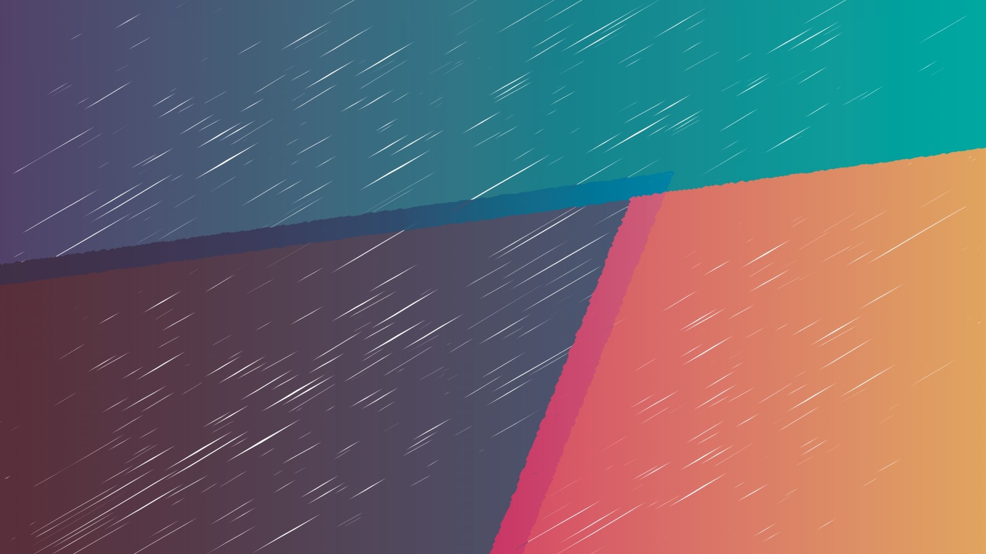 Abstract geometric shapes with rain effect HD Wallpaper