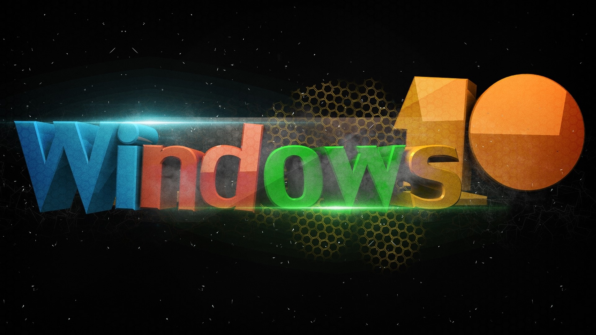 Windows 10 Logo in Space HD Wallpaper
