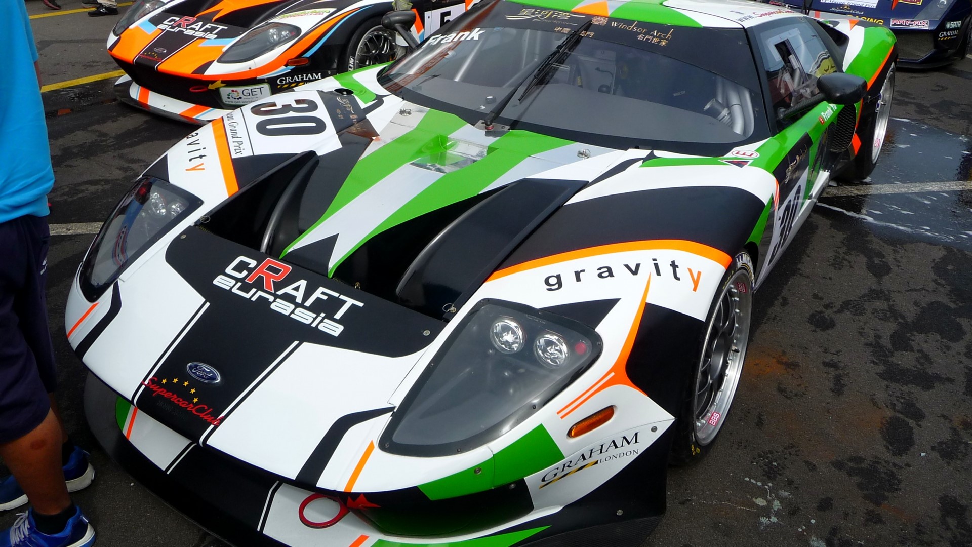 Ford GT race car with "CRAFT Eurasia" livery HD Wallpaper